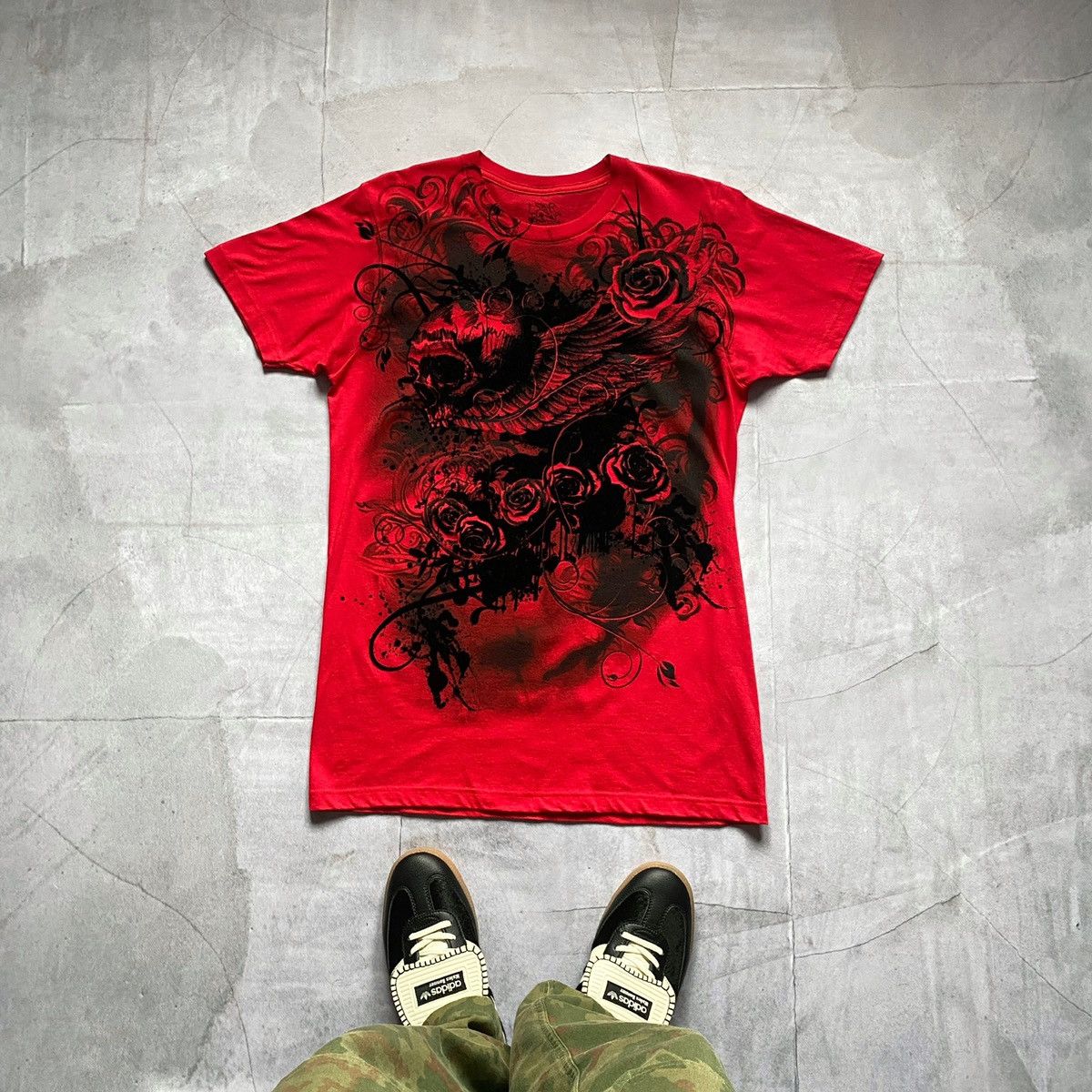 Hysteric Glamour × Japanese Brand Vintage Japan Tribal Affliction style Skulls Tee T Shirt 90s Size US M / EU 48-50 / 2 - 1 Thumbnail