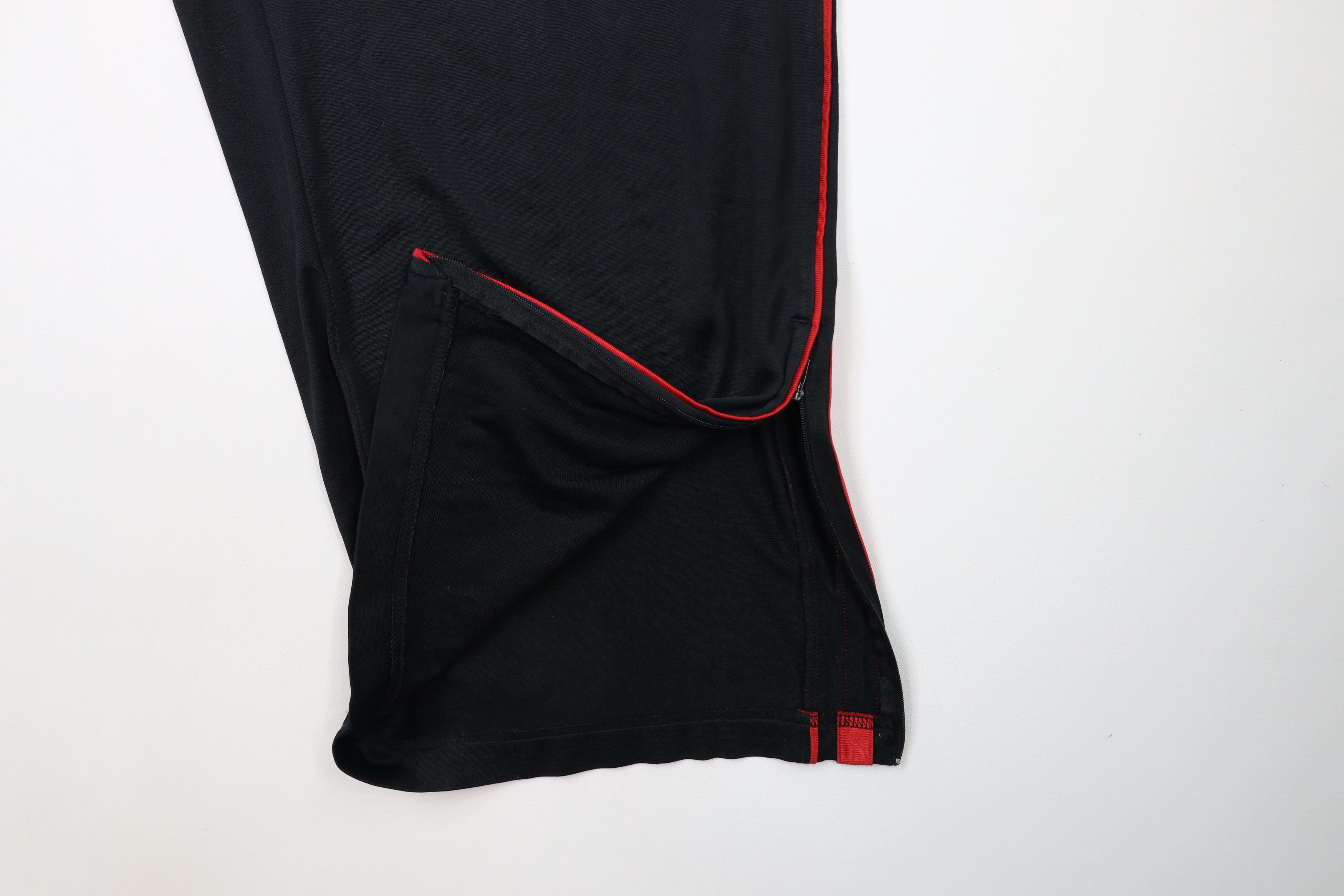 Nike × Vintage Vintage Nike Basketball Mini Swoosh Wide Leg Pants Black Size US 36 / EU 52 - 5 Thumbnail