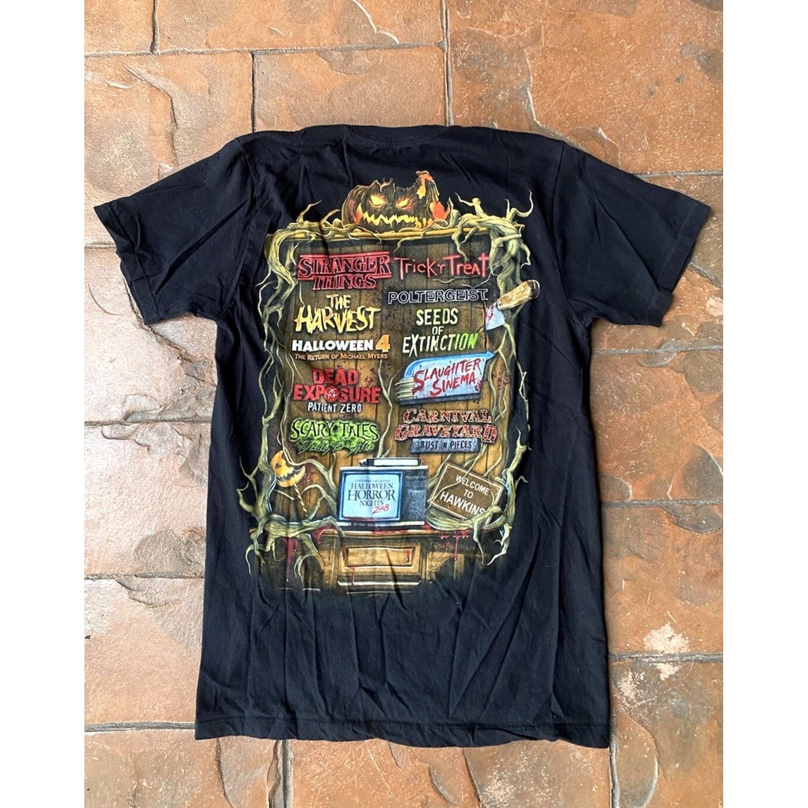 Vintage VINTAGE Halloween Horror Nights Universal Studios 28 2018 T-Shirt XS Black Size US XS / EU 42 / 0 - 3 Thumbnail
