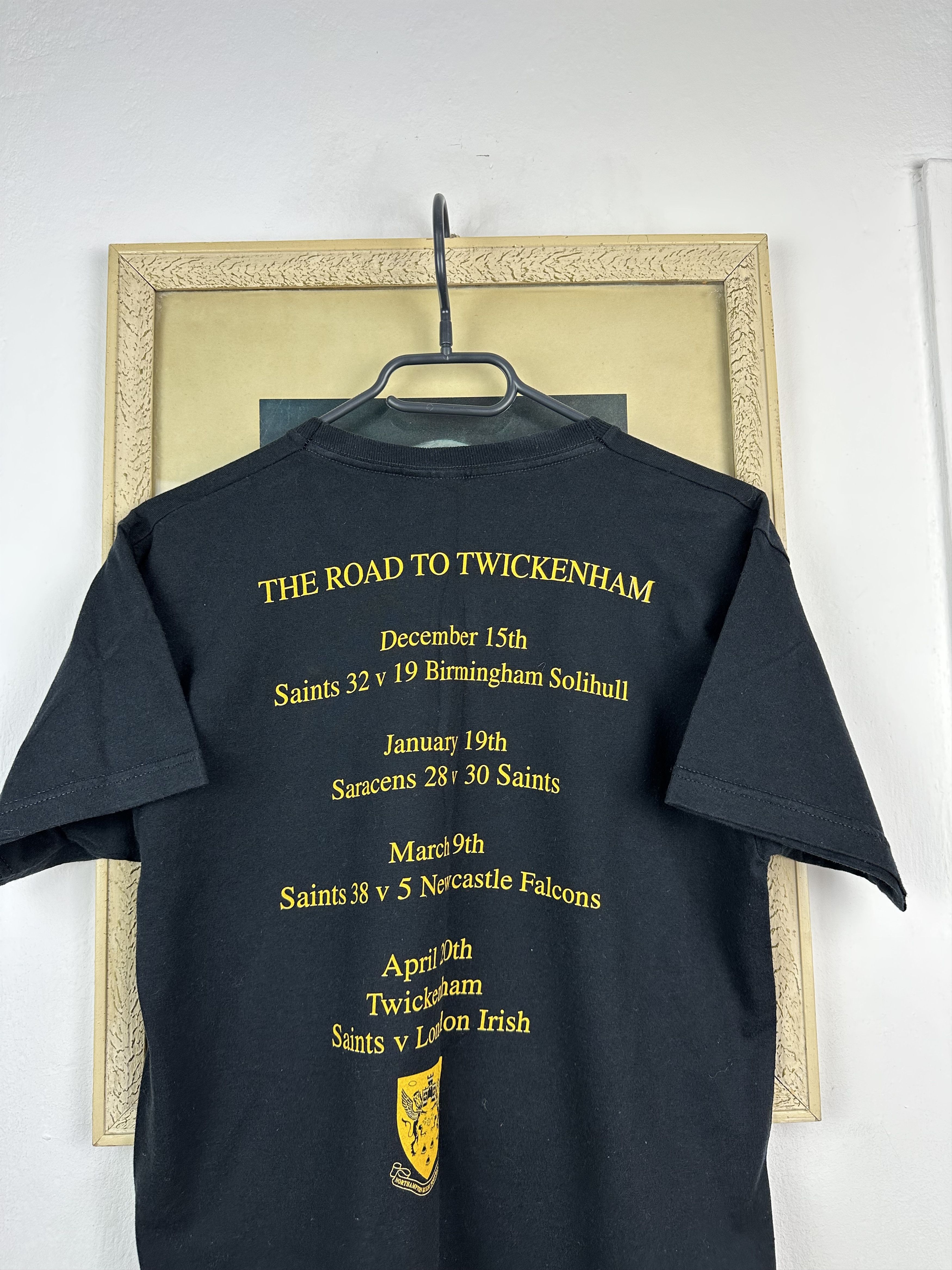 Vintage Northampton Rugby Shirt Vintage Jersey Cup Final Train Size US M / EU 48-50 / 2 - 9 Thumbnail