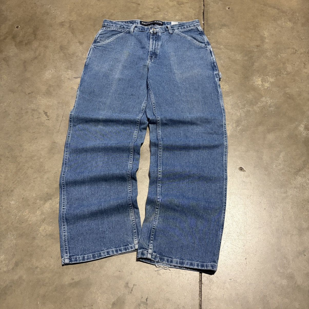 Nautica Vintage Nautica Jeans Wide Leg Baggy Carpenter Skater Y2K Size US 34 / EU 50 - 6 Thumbnail