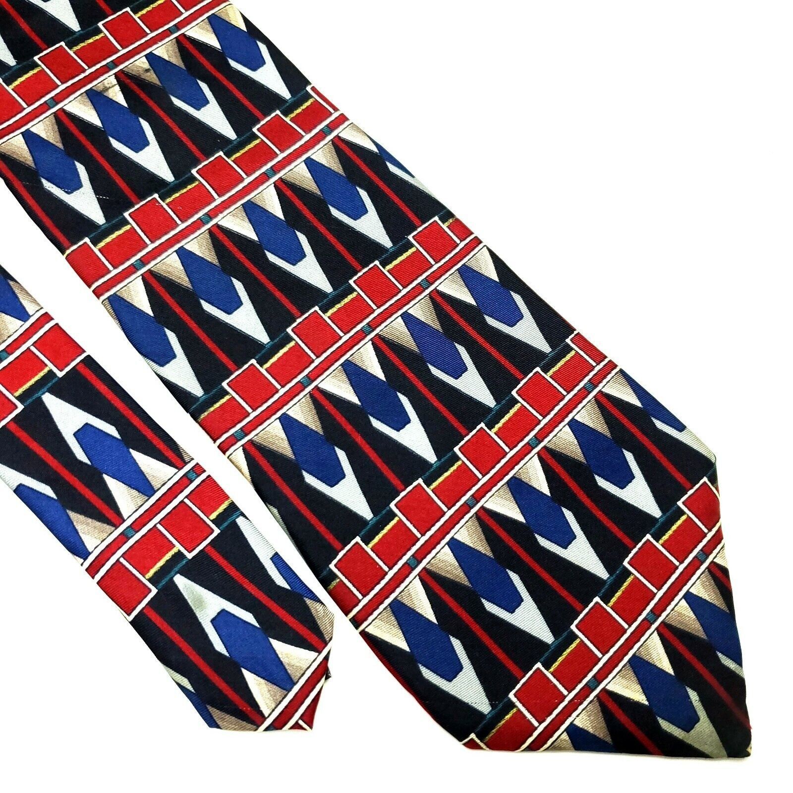 Zylos George Machado Zylos George Machado Silk Tie Print Abstract Multi-Colored G Size ONE SIZE - 1 Thumbnail