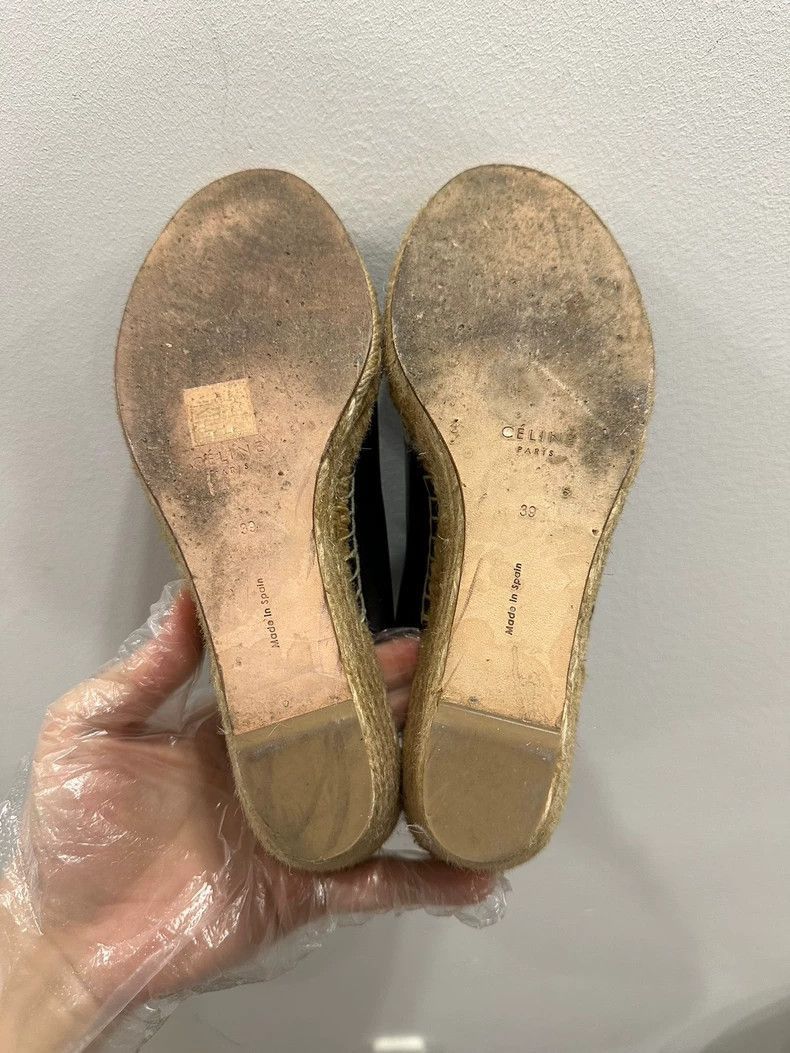 Celine Celine Black Wedge HighHeel Espadrilles Size US 8.5 / IT 38.5 - 5 Thumbnail