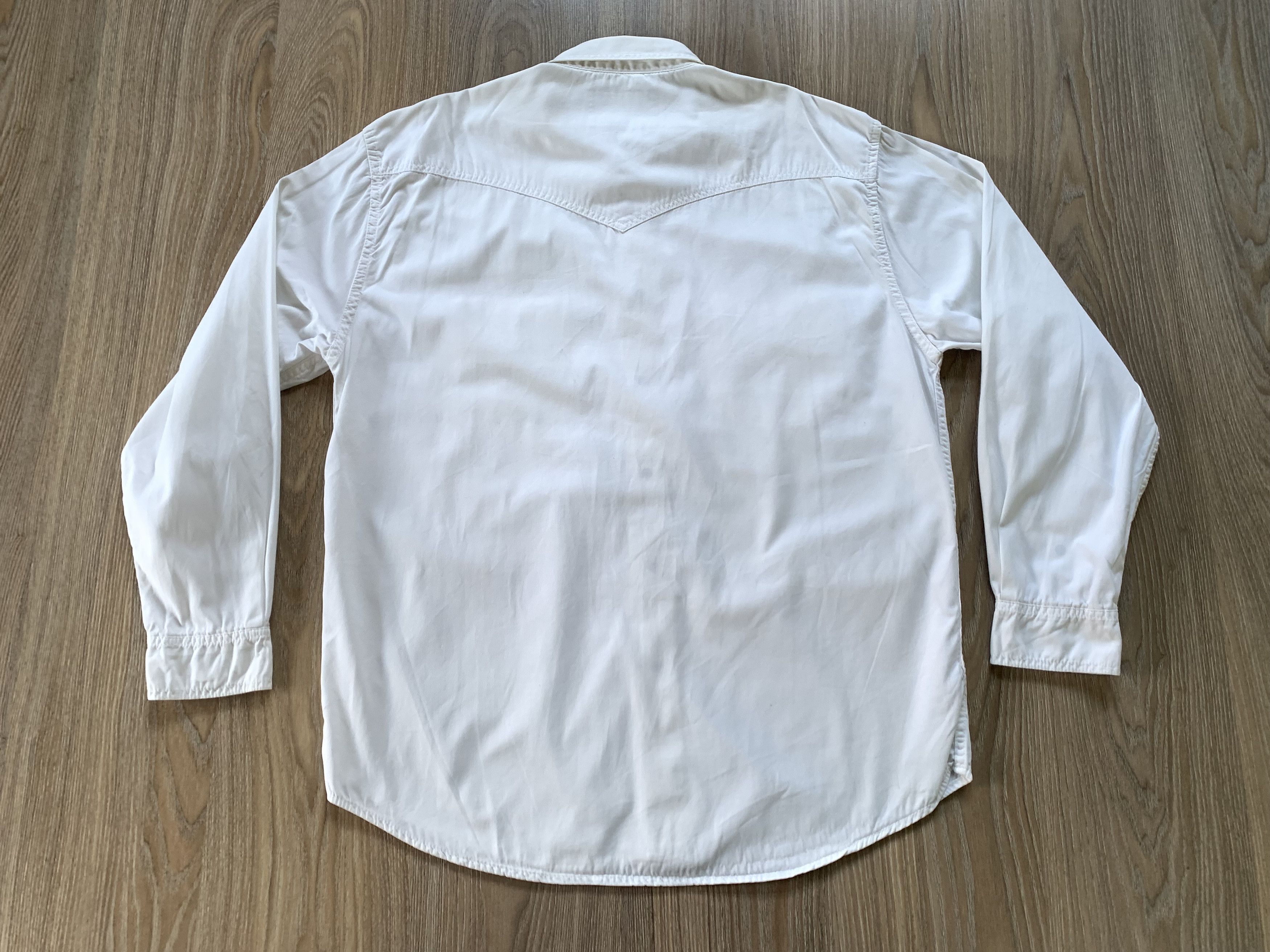 Wrangler Wrangler Authentic Western Long Sleeve White Snap Up Shirt Size US XXL / EU 58 / 5 - 3 Thumbnail