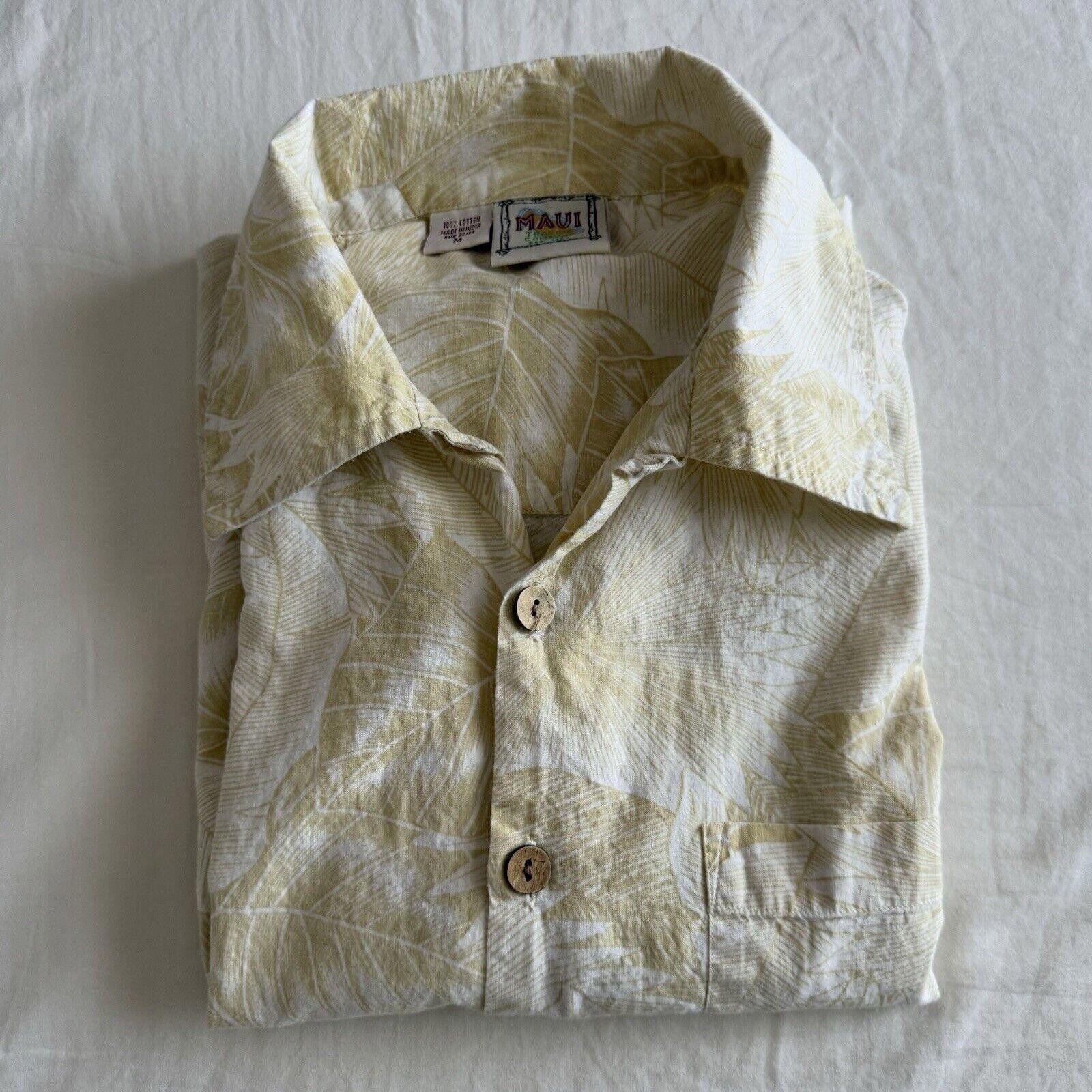 Designer Rare Maui Trading Co Button Up Hawaiian Shirt Men’s M Yellow Size US M / EU 48-50 / 2 - 8 Thumbnail