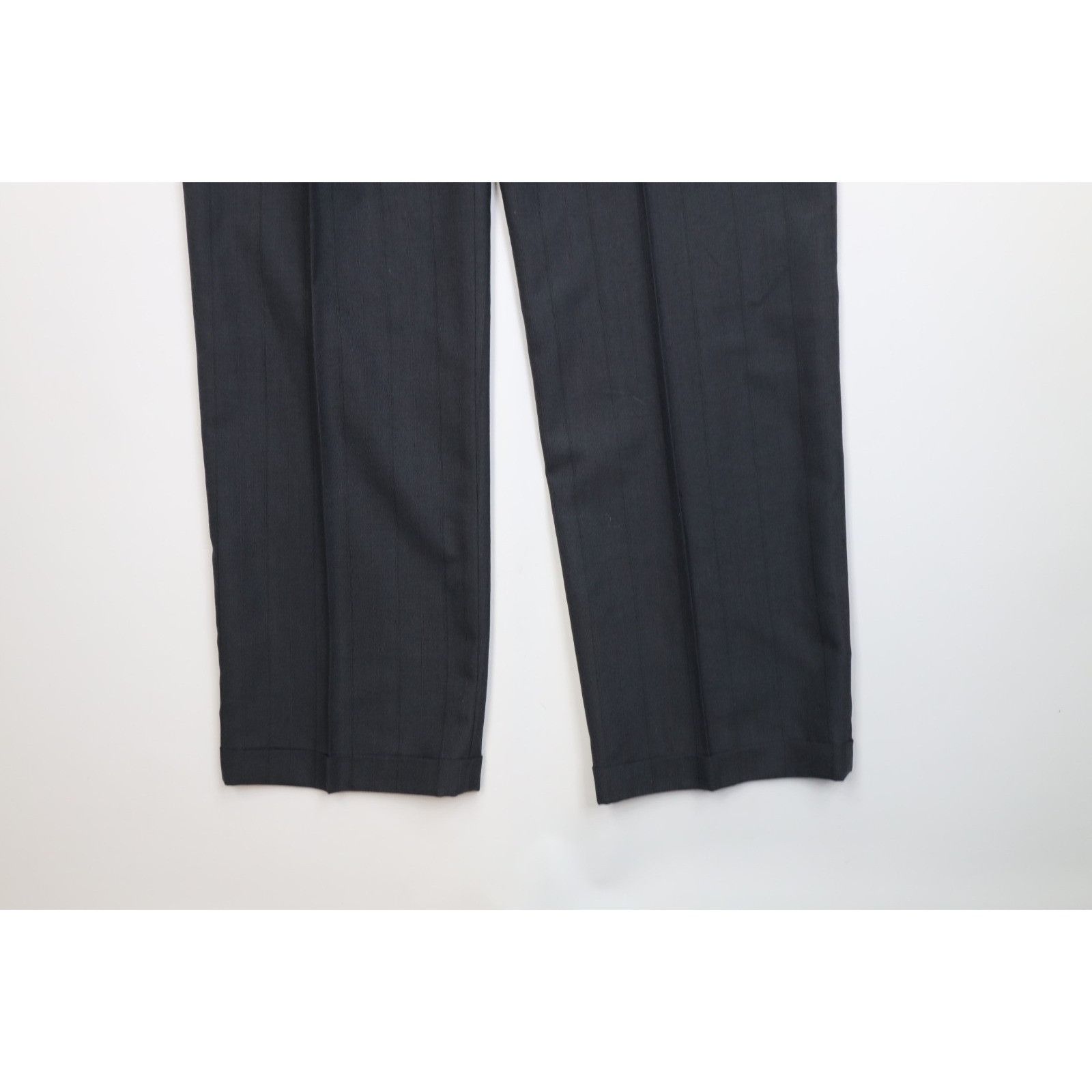 Vintage Vintage 90s Streetwear 2 Piece Wool Striped Suit Wedding Size 48R - 23 Thumbnail