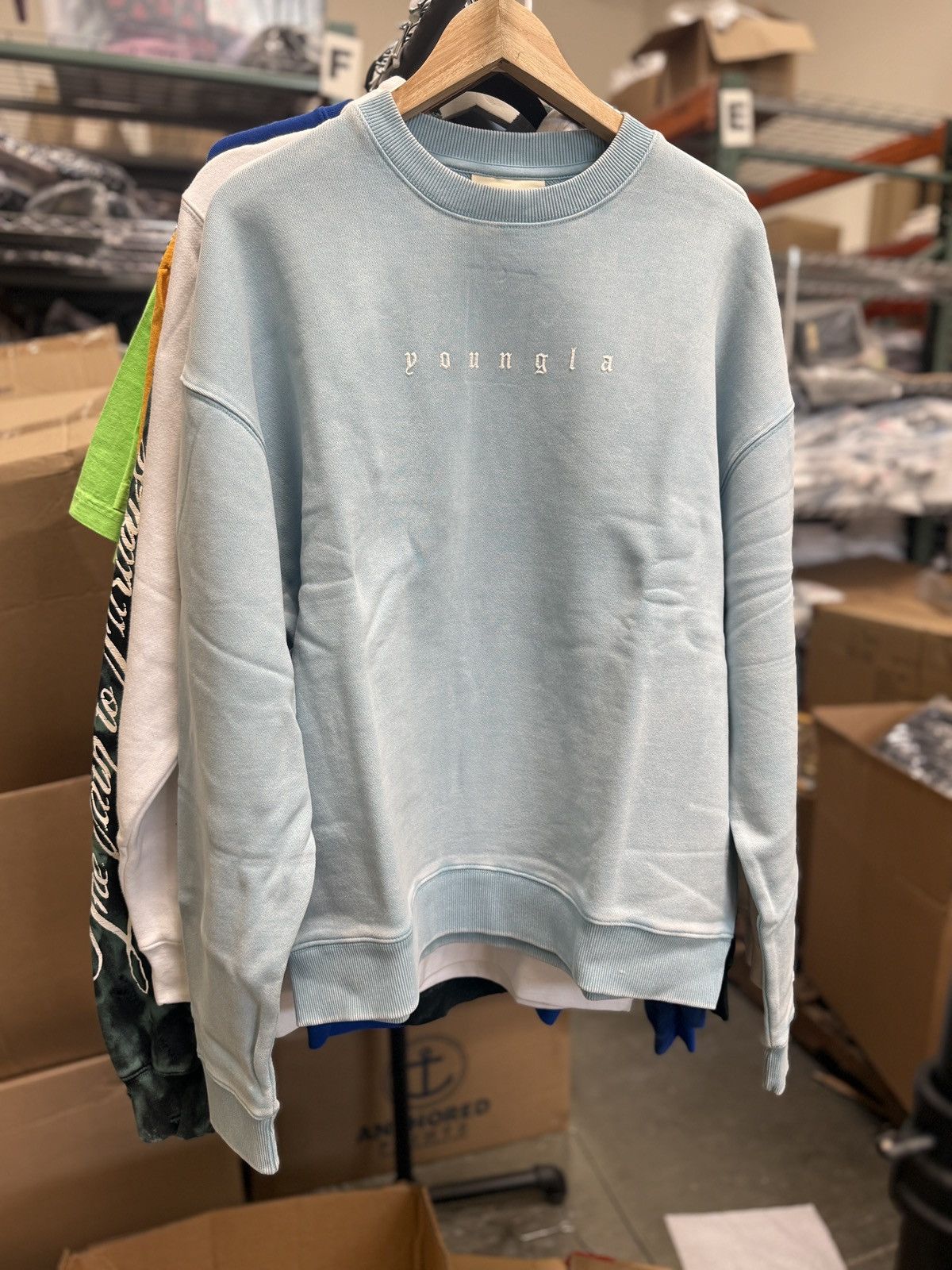 YoungLA YOUNGLA LOVESET CREWNECK SKY BLUE WASH SIZE M BRAND NEW Size US M / EU 48-50 / 2 - 1 Thumbnail