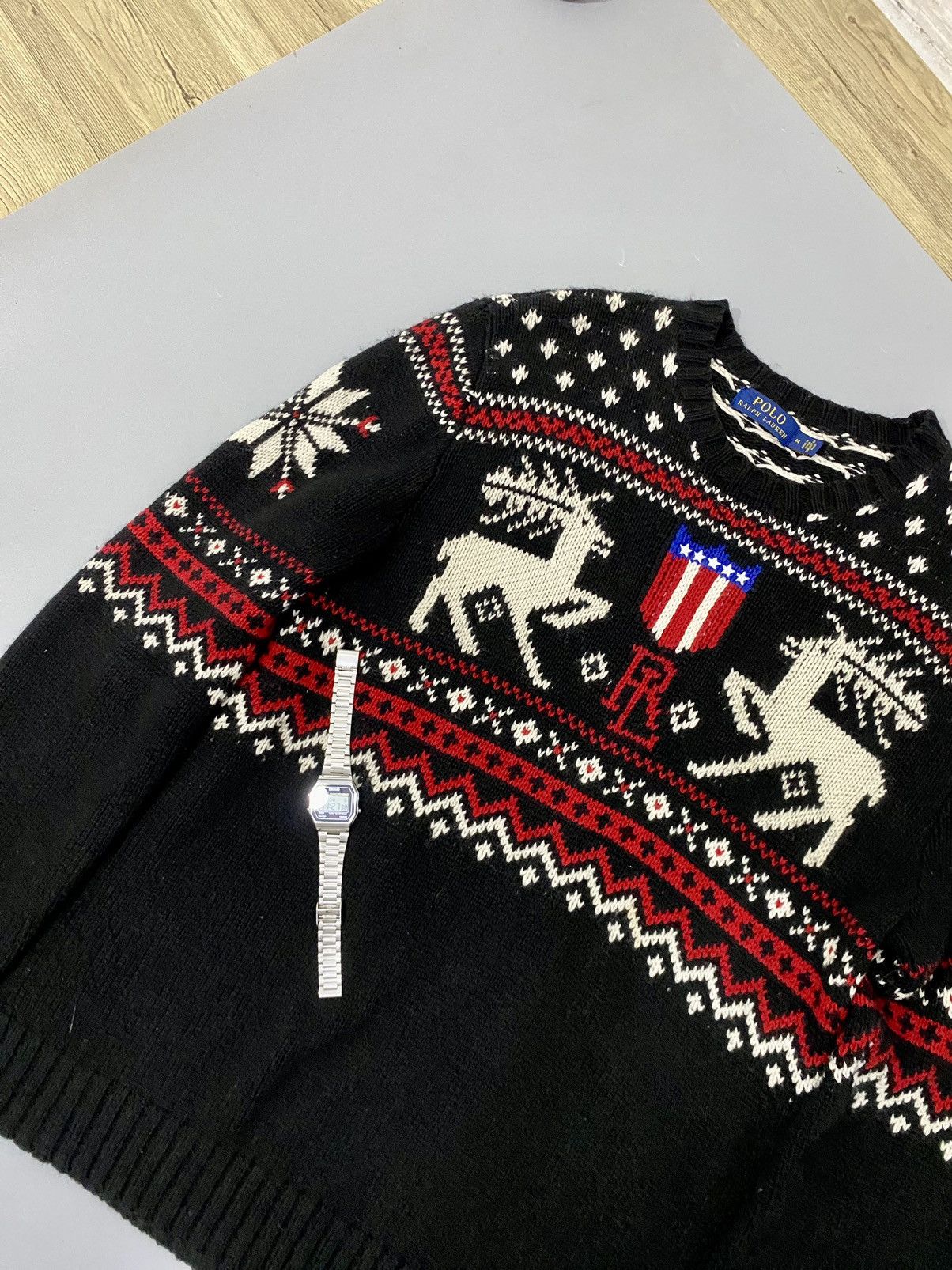 Polo Ralph Lauren × Ralph Lauren × Vintage 💥Very Rare💥80s 90s Ralph Lauren Classic Knitwear Size US L / EU 52-54 / 3 - 3 Thumbnail