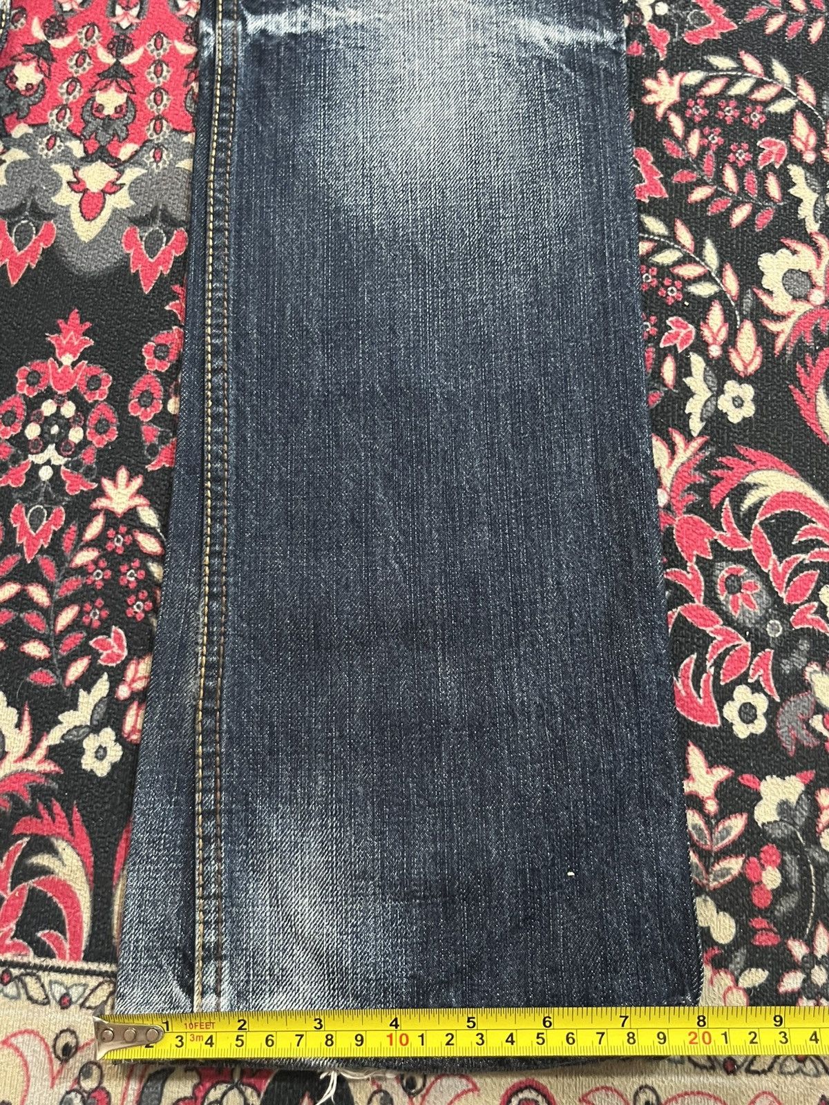 Number (N)ine Nicole Club Hideaways Dark Faded Washed Distress Flare Jeans Size US 30 / EU 46 - 14 Thumbnail