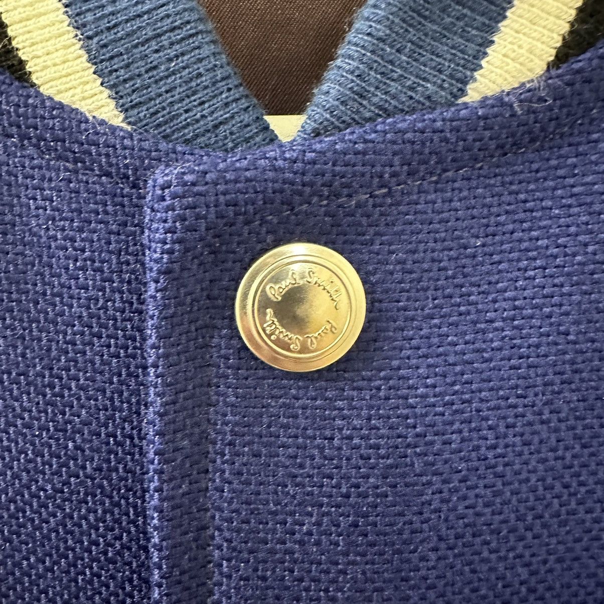 Paul Smith Rare High Quality Paul Smith Wool Lambskin Varsity Jacket Size US S / EU 44-46 / 1 - 2 Thumbnail