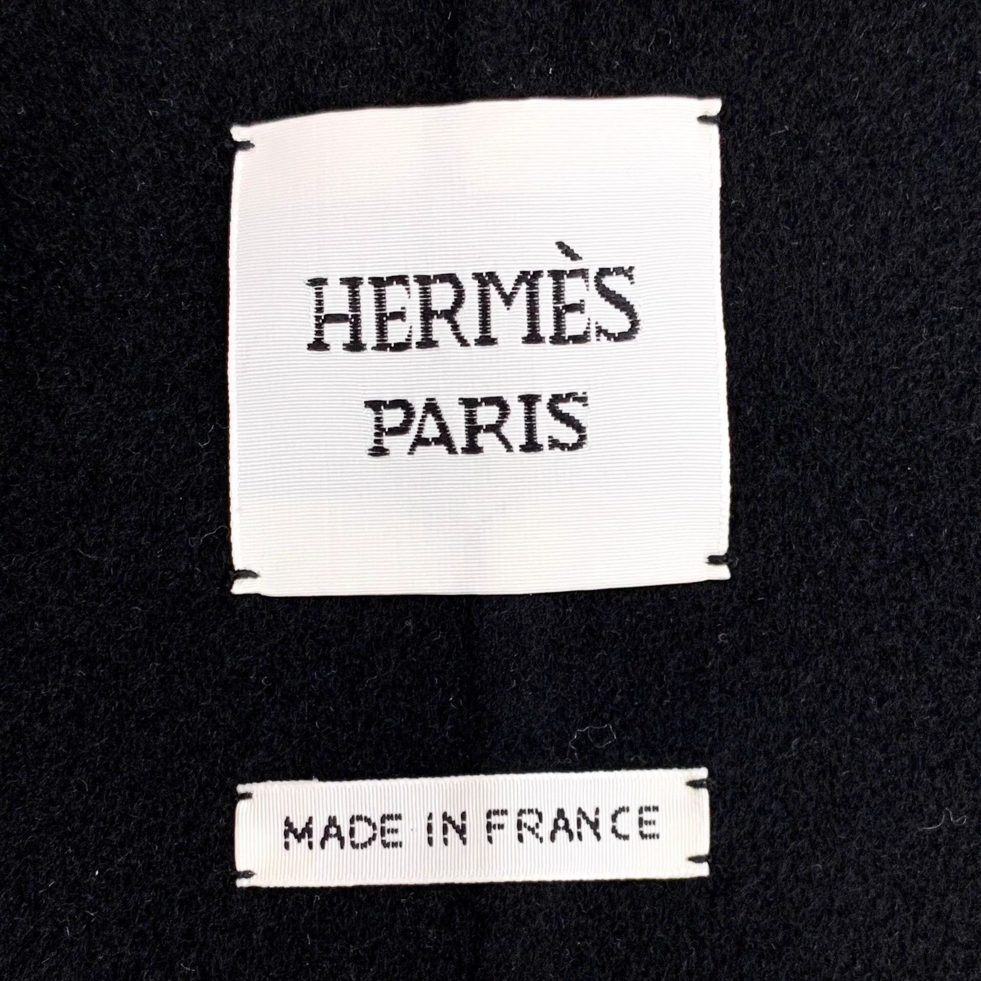 Hermes Hermes Black Cashmere Fringe Sleeveless Belted Coat 34 XXS Size XXS / US 00 / IT 34 - 5 Thumbnail