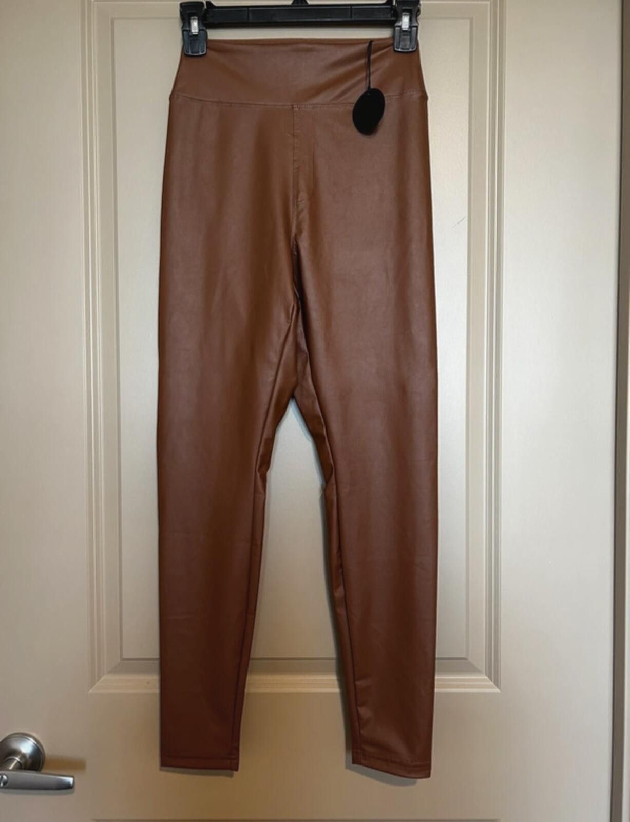 Other OFFLINE By Aerie Faux Leather Brown Leggings NWT Medium Size 32" / US 10 / IT 46 - 2 Thumbnail