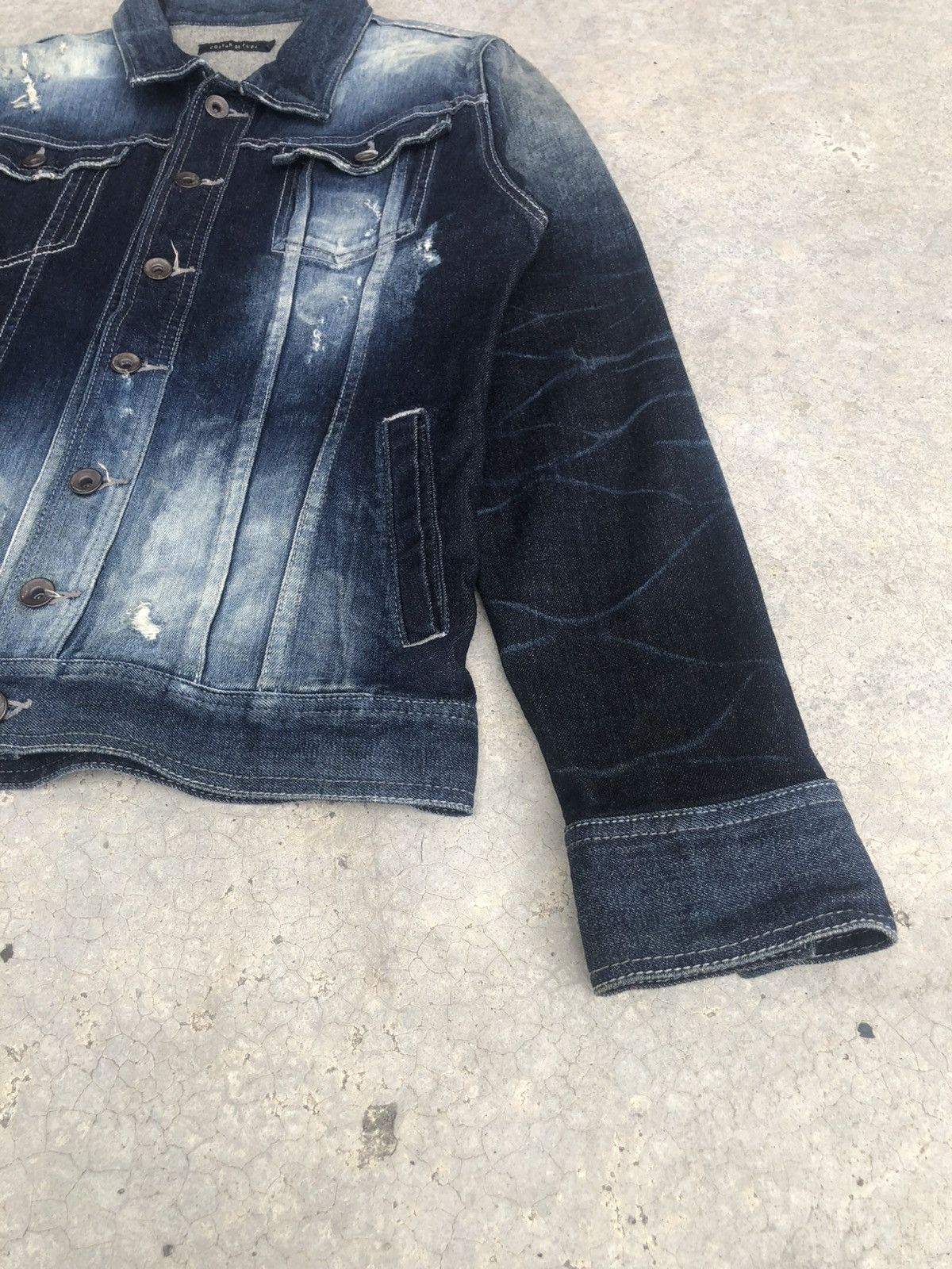 If Six Was Nine Japanese Fuga Distressed Denim Size US M / EU 48-50 / 2 - 12 Thumbnail