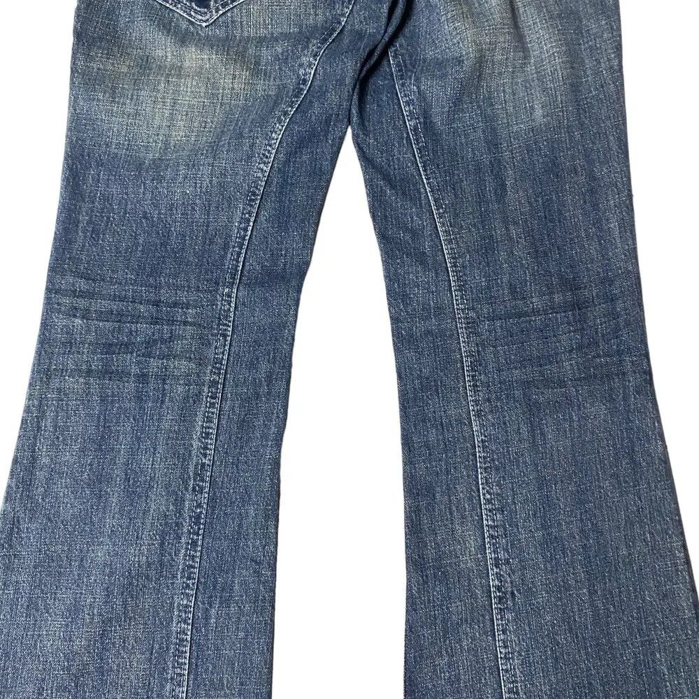 If Six Was Nine 2000's Antik Flared Seawash Tribal Bootcut Jeans Size US 29 - 12 Thumbnail