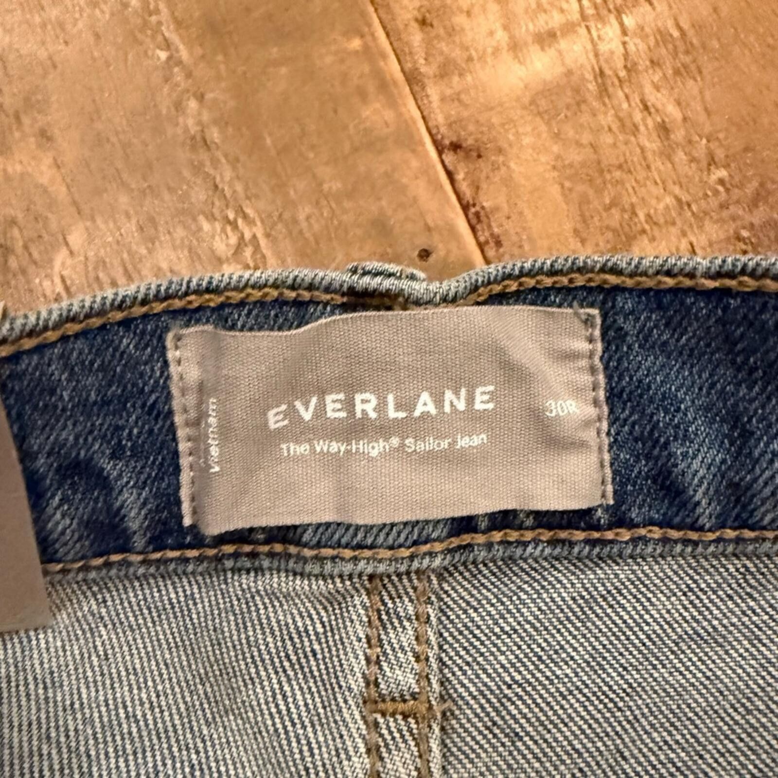 Everlane NWT Everlane Way High Sailor Jeans High Rise Wide Leg 30 Size 30" / US 8 / IT 44 - 6 Thumbnail