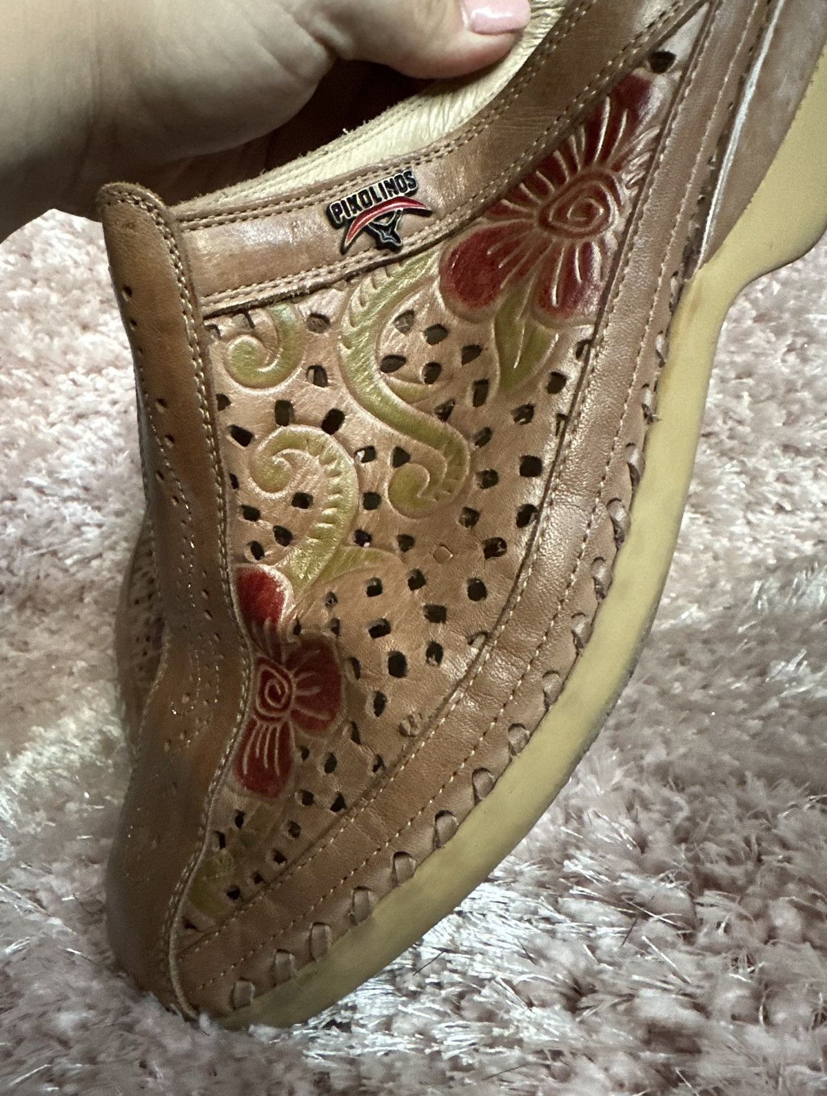 Other PIKOLINOS Leather Embroidered Mules Eco Friendly Clogs Size US 10.5 / IT 40.5 - 8 Thumbnail