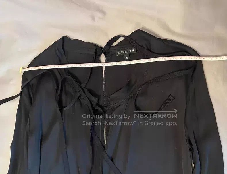 Ann Demeulemeester Ann Demeulemeester Black Long Sleeve Maxi Dress Size XXS / US 00 / IT 34 - 4 Thumbnail