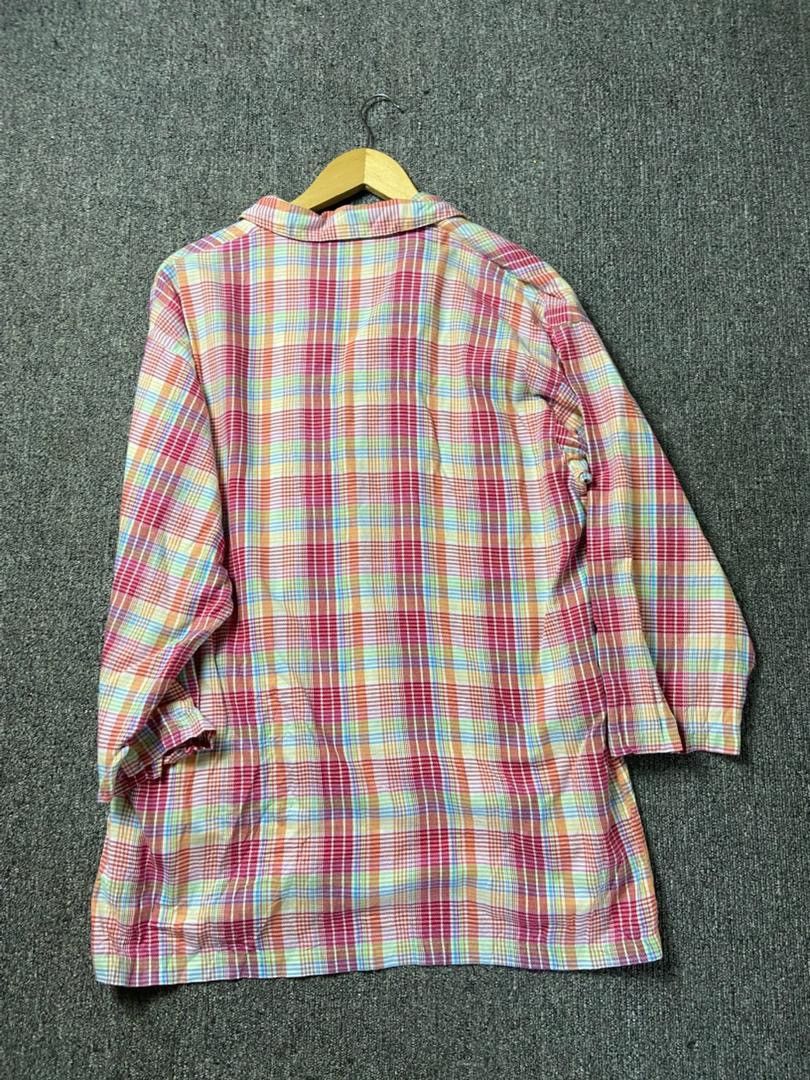 Yves Saint Laurent Yves Saint Laurent Colorful Plaid Shirt (204) Size M / US 6-8 / IT 42-44 - 2 Thumbnail