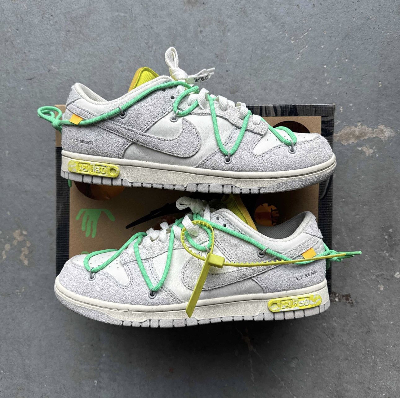 Nike × Off-White Off-White x Nike Dunk Low 'Lot 14 of 50' Size US 10.5 / EU 43-44 - 1 Thumbnail