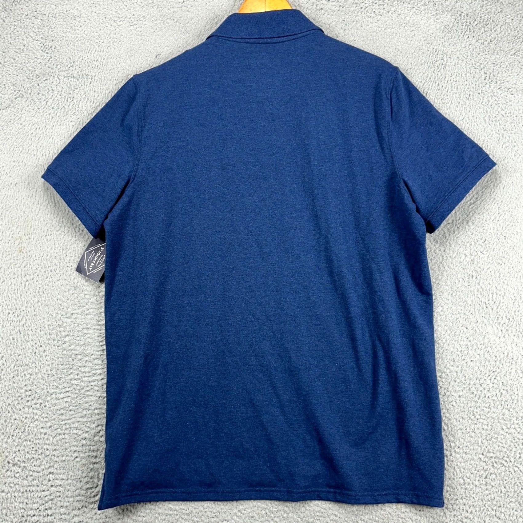 Vintage VINTAGE St. Johns Bay Mens Golf Polo Shirt Large Blue Classic Fit Comfort Flex Rugby NEW Size US L / EU 52-54 / 3 - 3 Thumbnail
