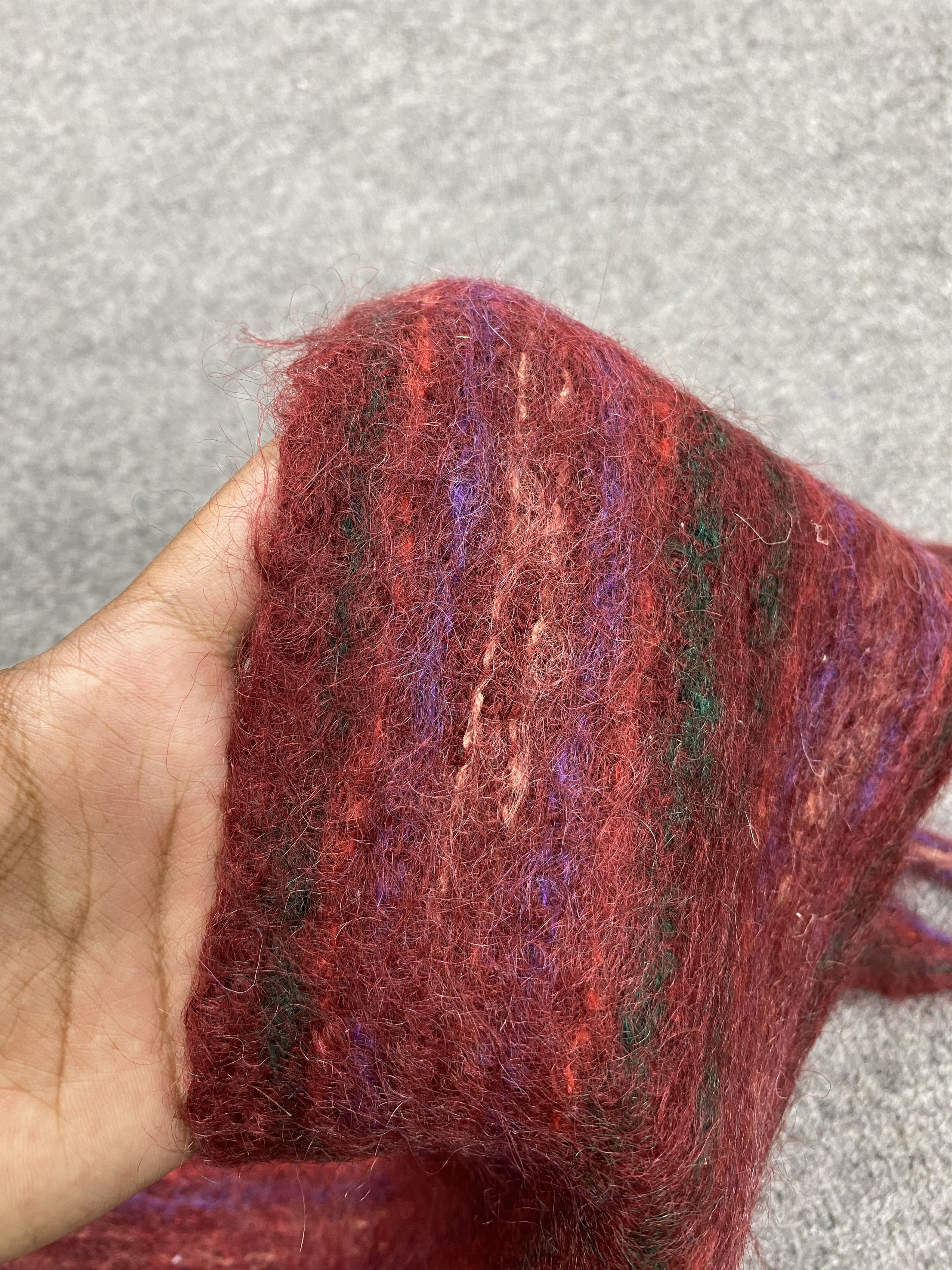 Other ST.ALBANS Plaid Mohair Scarf Muffler - SC0112 Size ONE SIZE - 8 Thumbnail