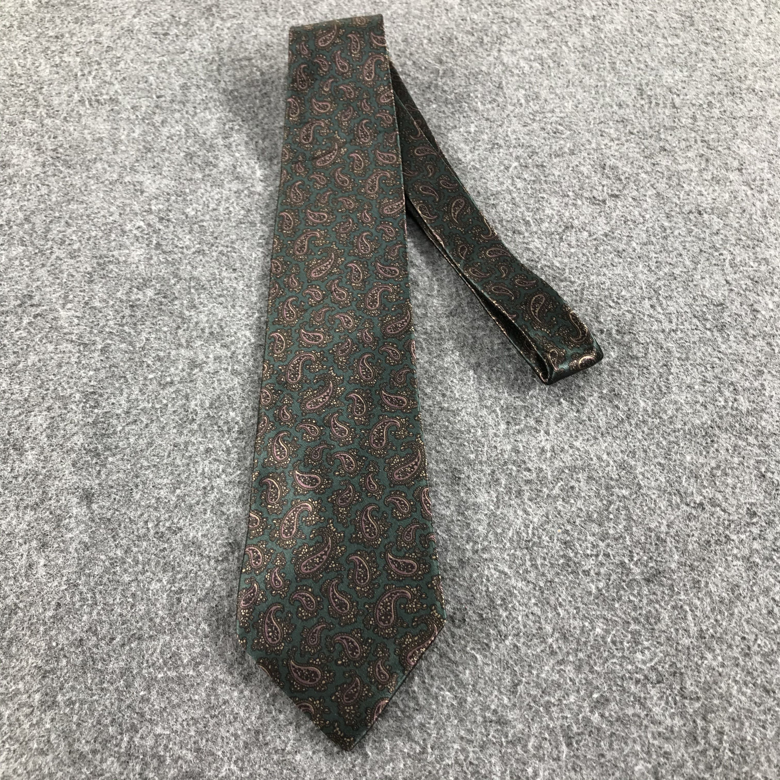 Yves Saint Laurent Vintage Yves Saint Laurent Paisley Silk Neck Ties T15 Size ONE SIZE - 1 Thumbnail