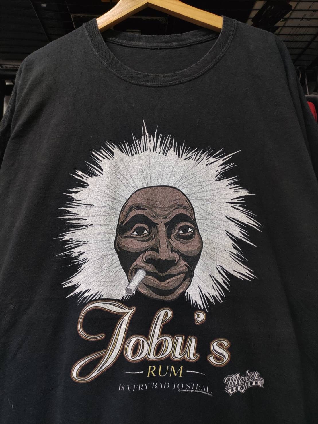 MLB Vtg 90's Major League Jobu’s Rum Baseball Movie T-Shirt Size US XXL / EU 58 / 5 - 1 Thumbnail
