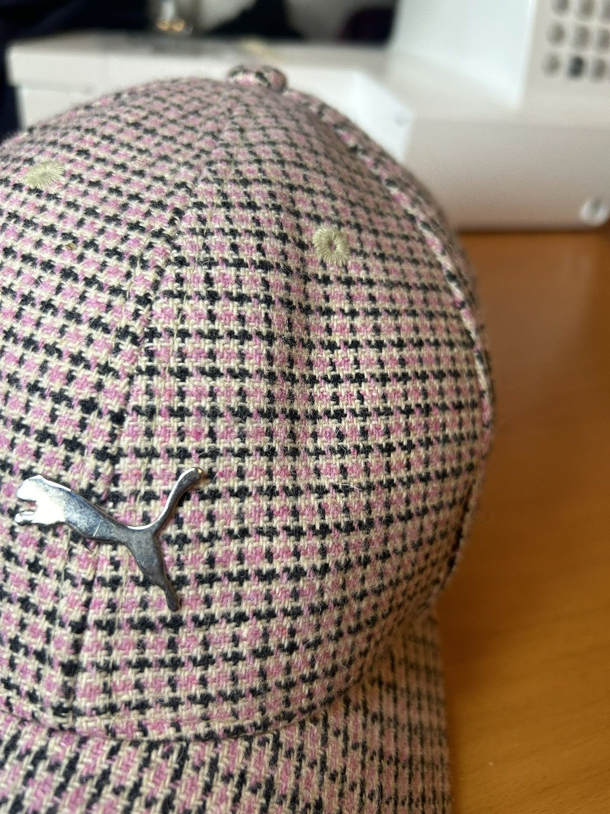 Puma Vintage Puma wool check adjustable baseball cap Size ONE SIZE - 10 Thumbnail