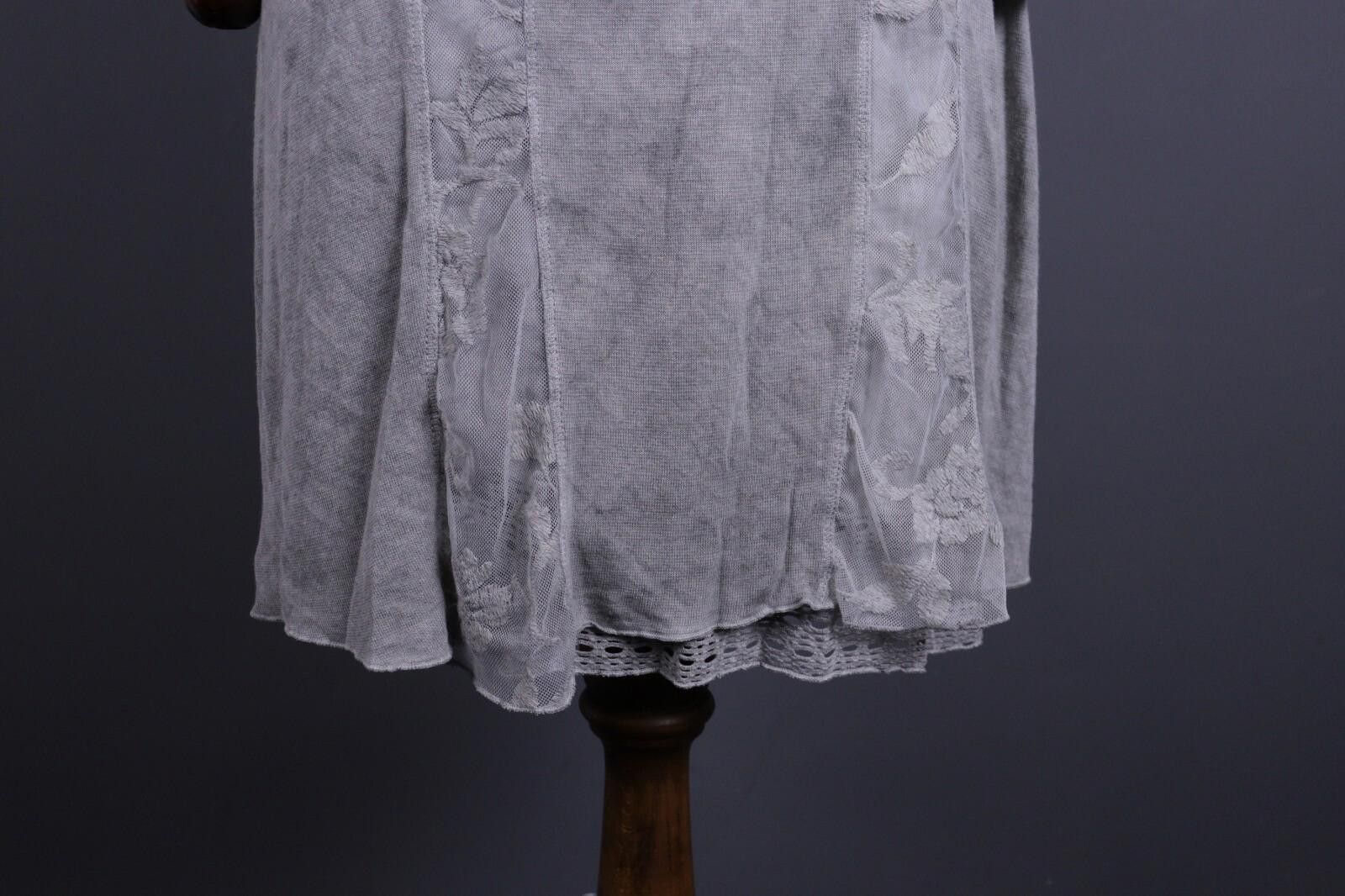 Designer Elisa Cavaletti Club Sono Gray Lagenlook Dress Size L Size L / US 10 / IT 46 - 9 Thumbnail