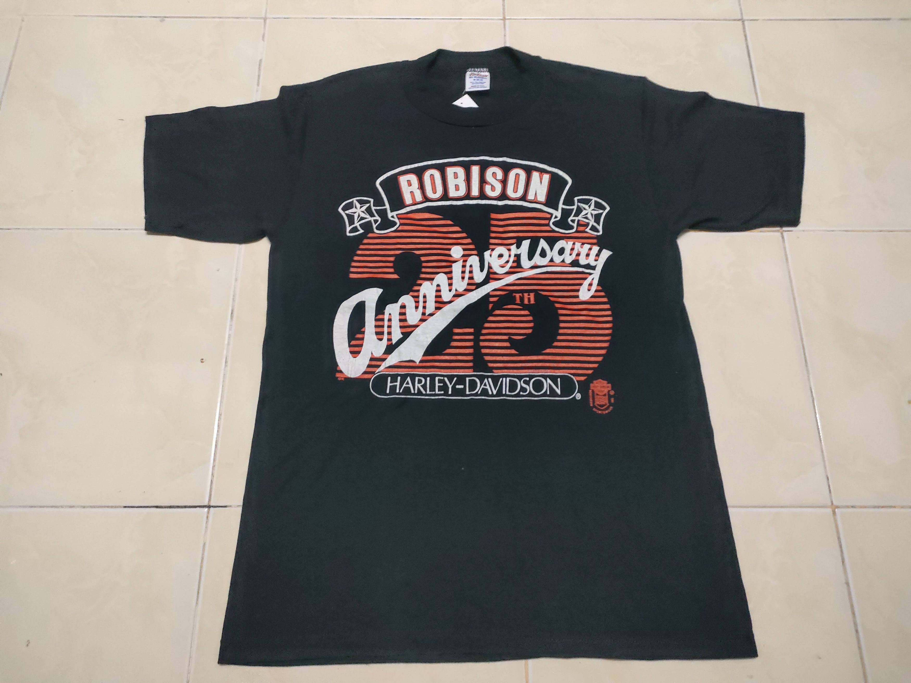 Harley Davidson × Vintage Vintage Harley Davidson Robinson Bike Week 3D Emblem T-Shirt Size US M / EU 48-50 / 2 - 1 Thumbnail