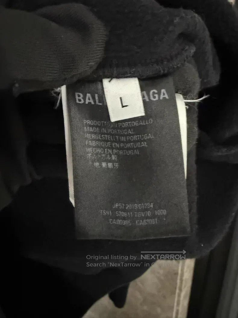 Balenciaga Balenciaga Letter Printed Wheat Hooded Sweatshirt Size US L / EU 52-54 / 3 - 4 Thumbnail