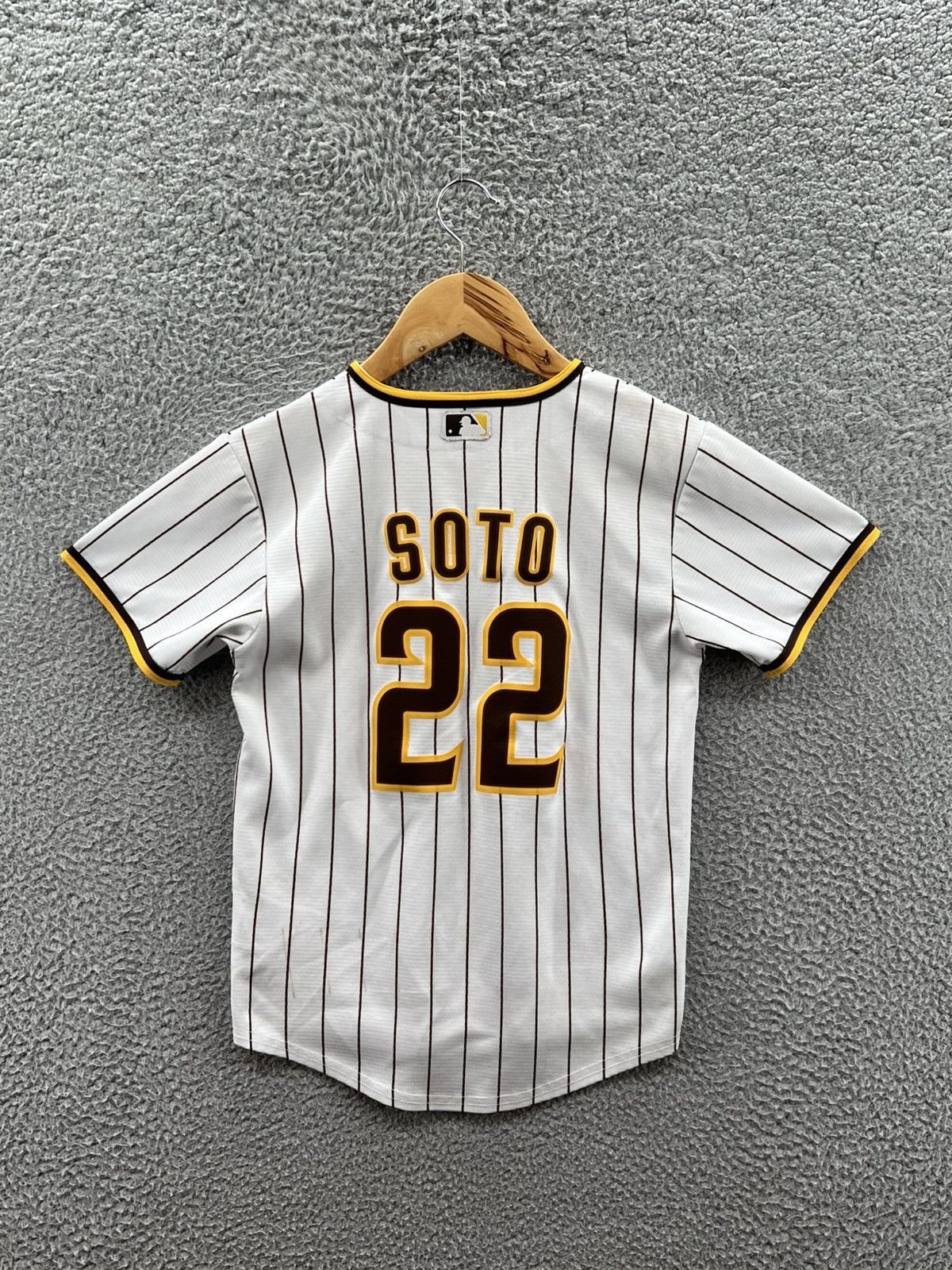Nike San Diego Padres Juan Soto Baseball Pinstripe Size US S / EU 44-46 / 1 - 2 Thumbnail
