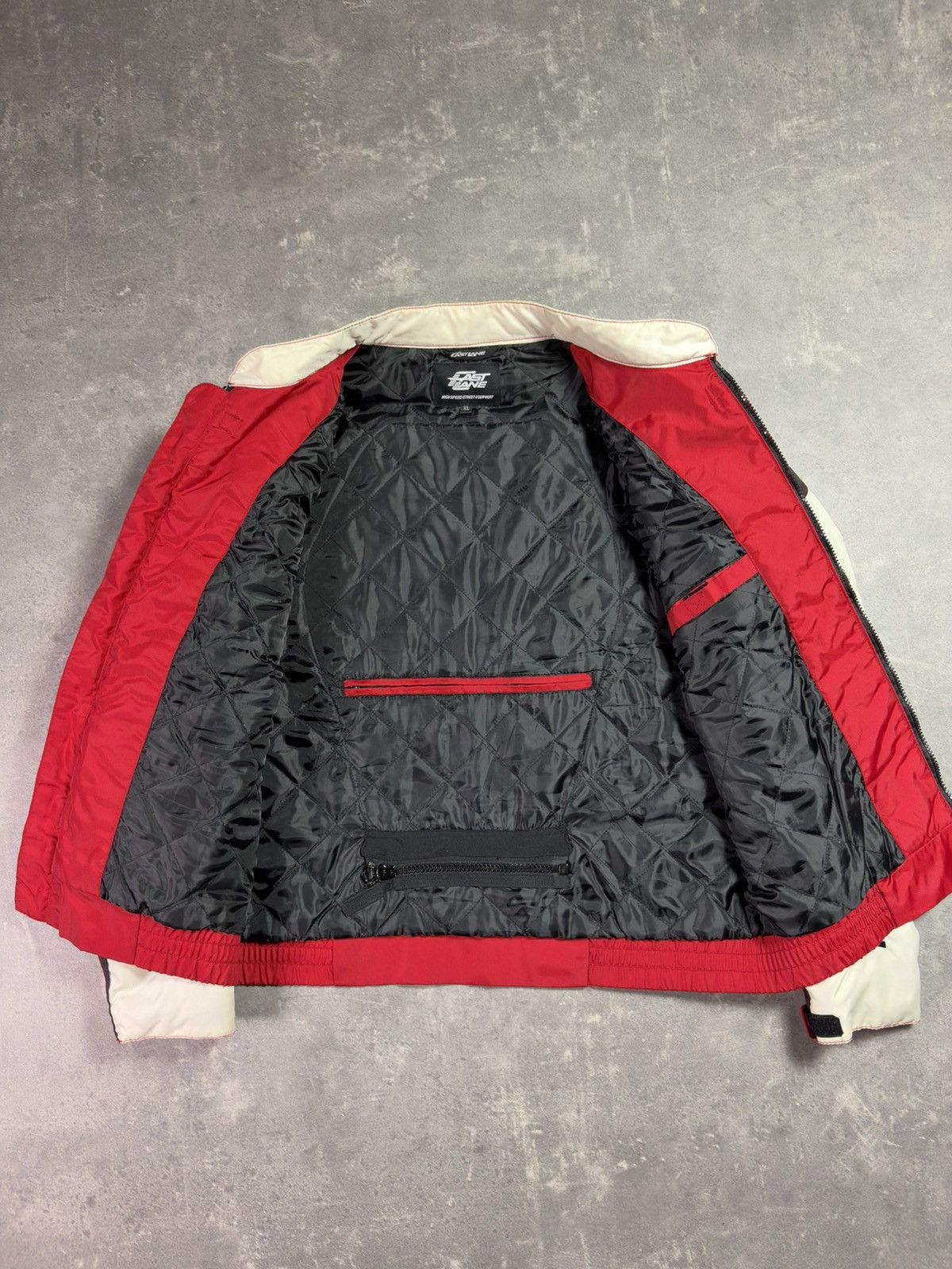 NASCAR Vintage Speed Freak #74 Fast Lane Nascar Racing Moto Jacket Size US XL / EU 56 / 4 - 14 Thumbnail