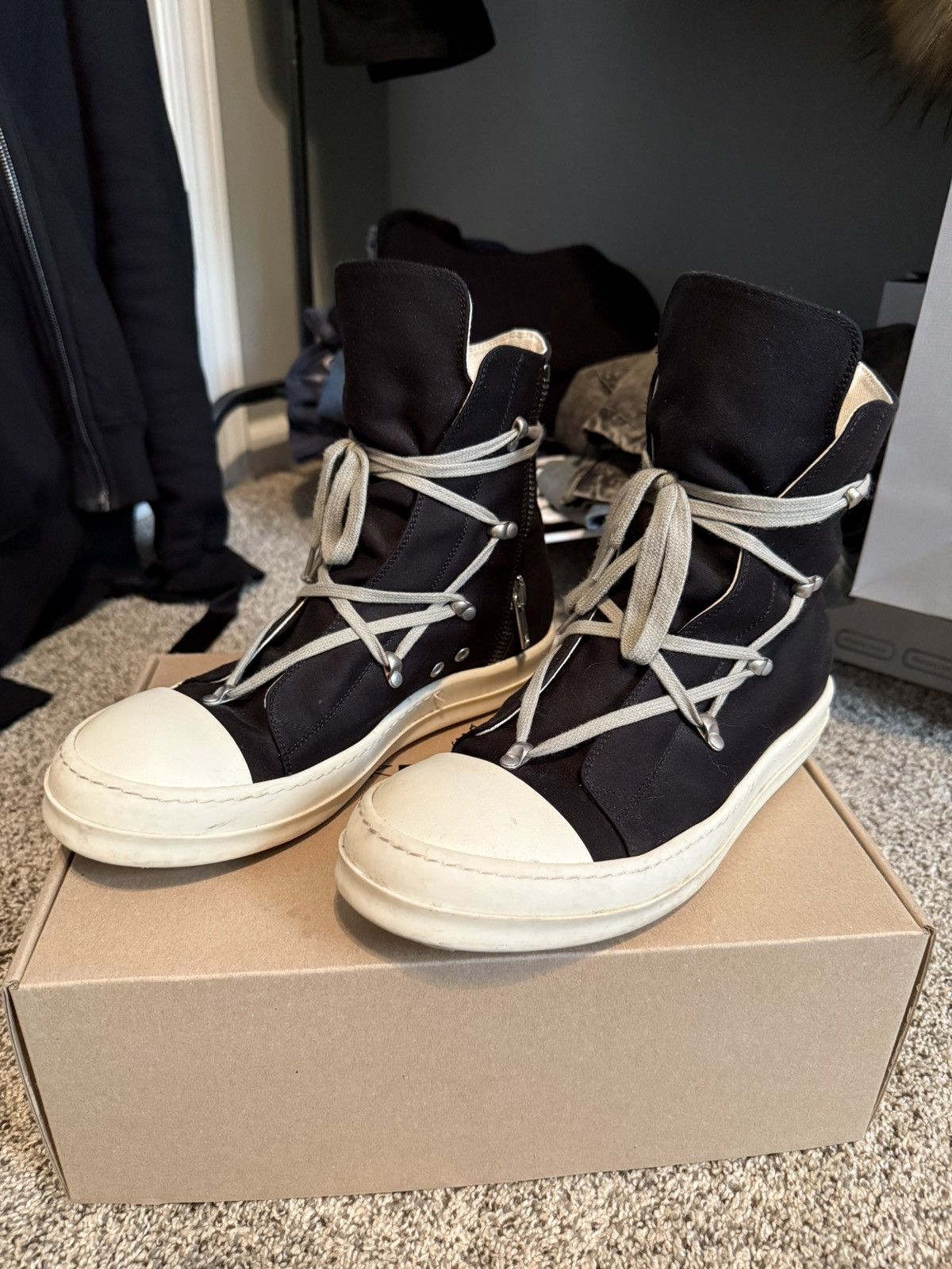 Rick Owens × Rick Owens Drkshdw Rick Owens Drkshdw Hexagram Ramones Size US 9 / EU 42 - 3 Thumbnail