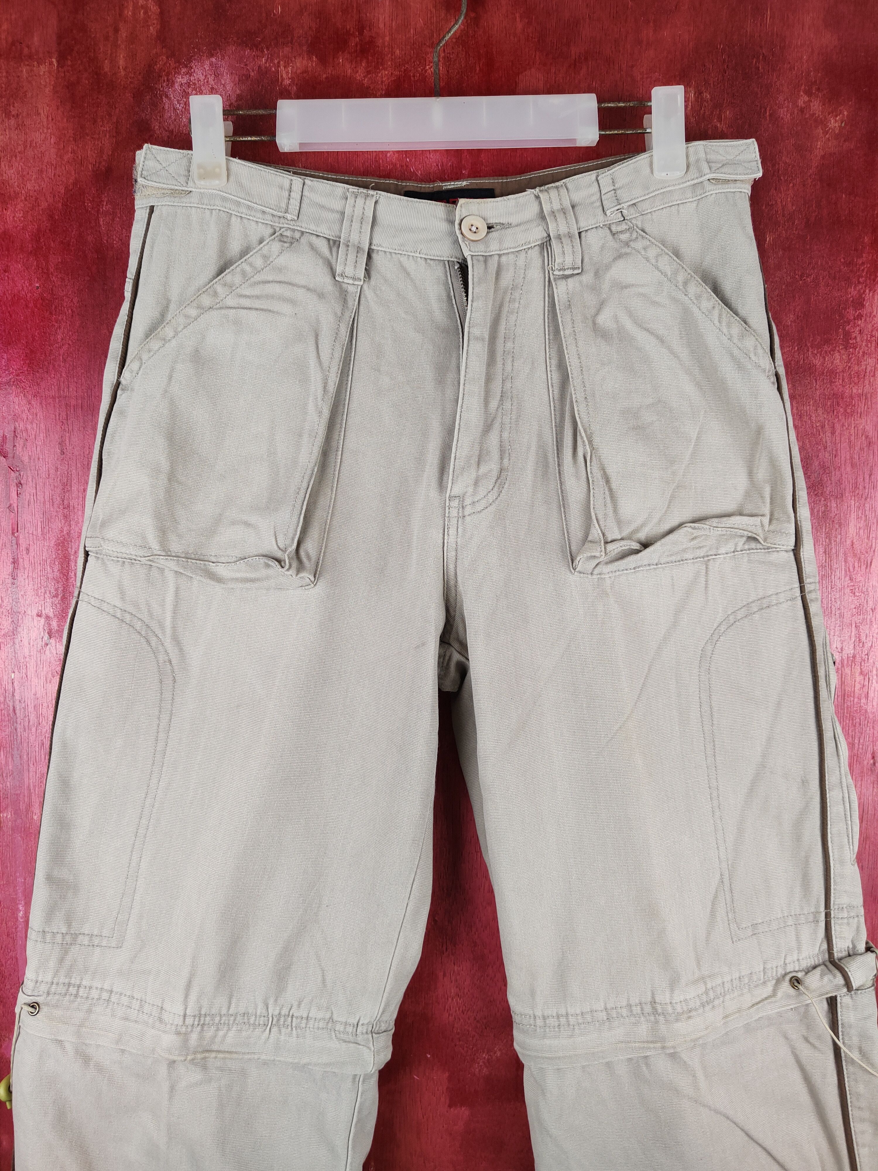 Japanese Brand Ambros Beige Multipocket Tactical Cargo Pants #1518 Size US 31 - 2 Thumbnail