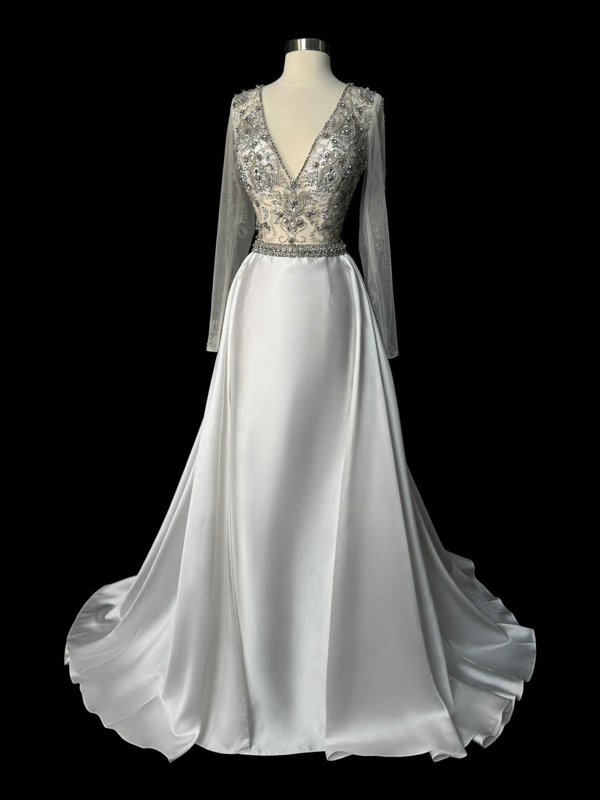 Other Brand New US 8 Jovani Maxi Off White Evening Dress Size M / US 6-8 / IT 42-44 - 1 Thumbnail