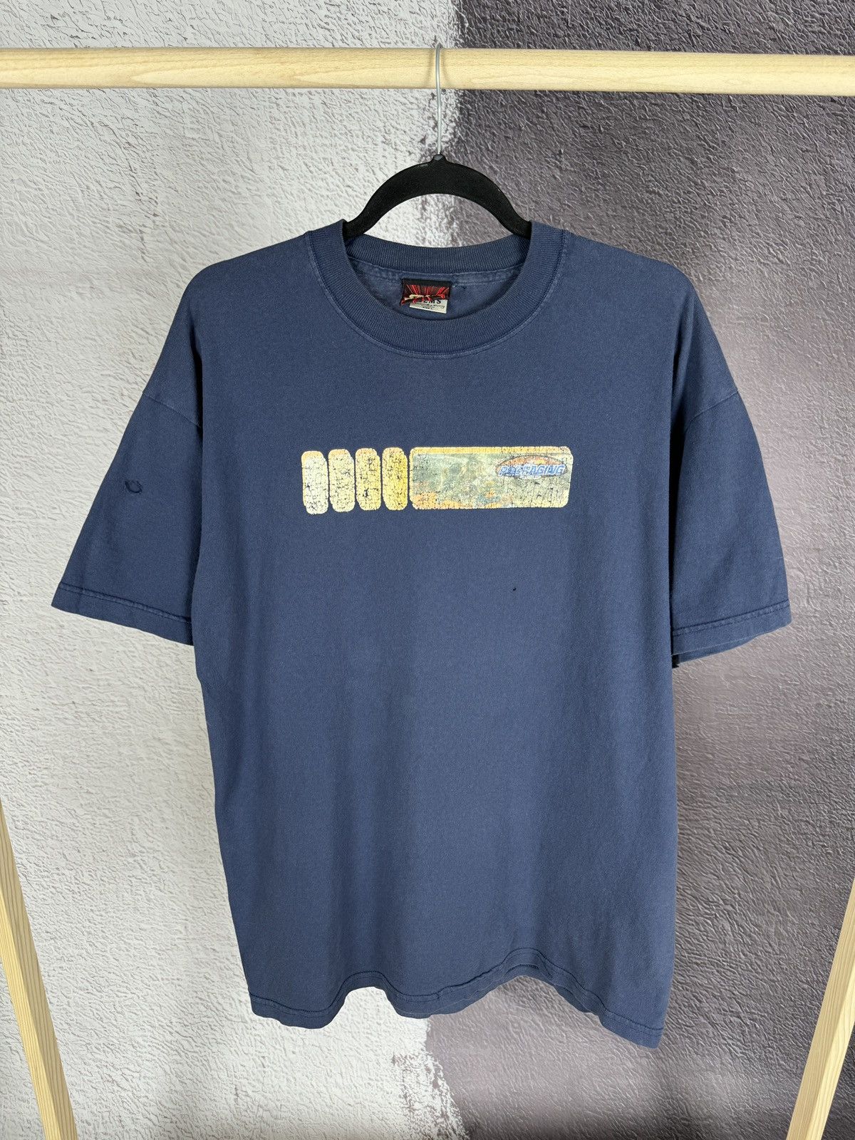 Star Wars STAR WARS POD RACING Vintage LOGO BLUE Tee distressed Size US L / EU 52-54 / 3 - 1 Thumbnail