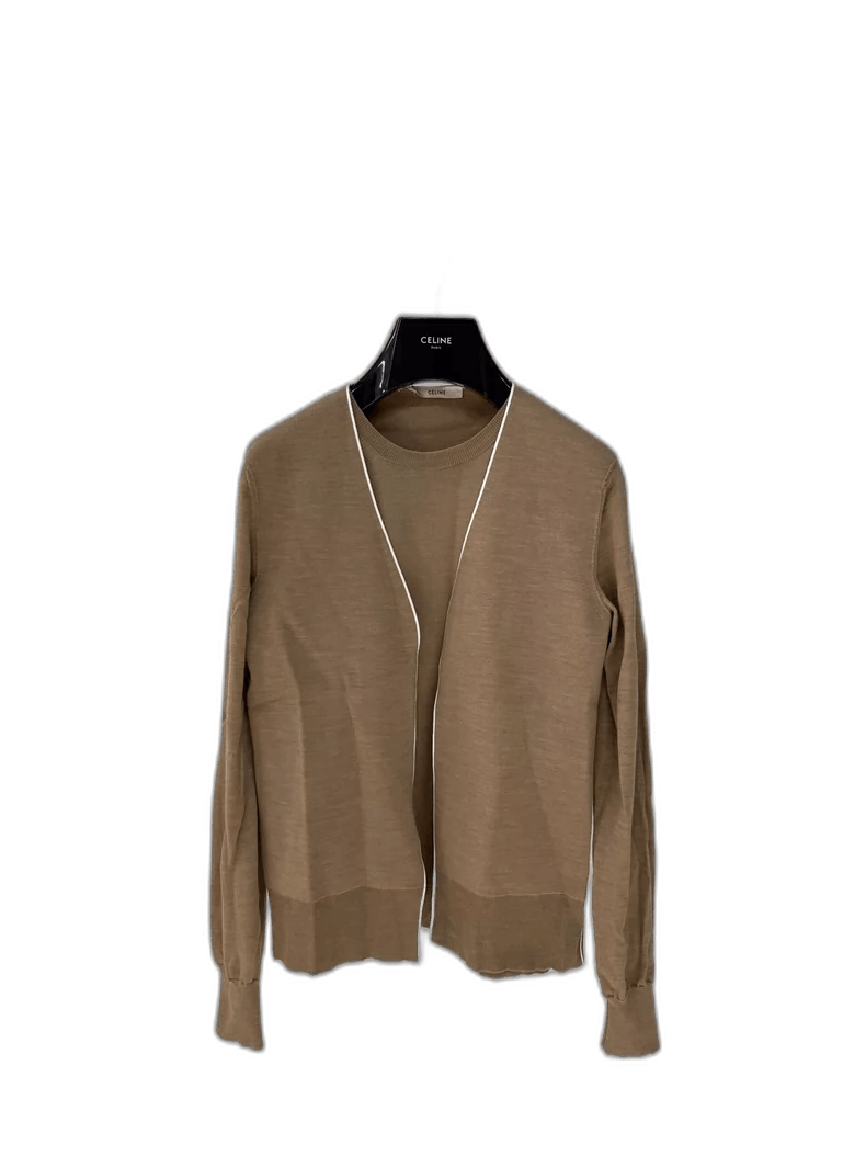 Celine Celine Two-Piece Wool Knit Top Size XS / US 0-2 / IT 36-38 - 1 Thumbnail