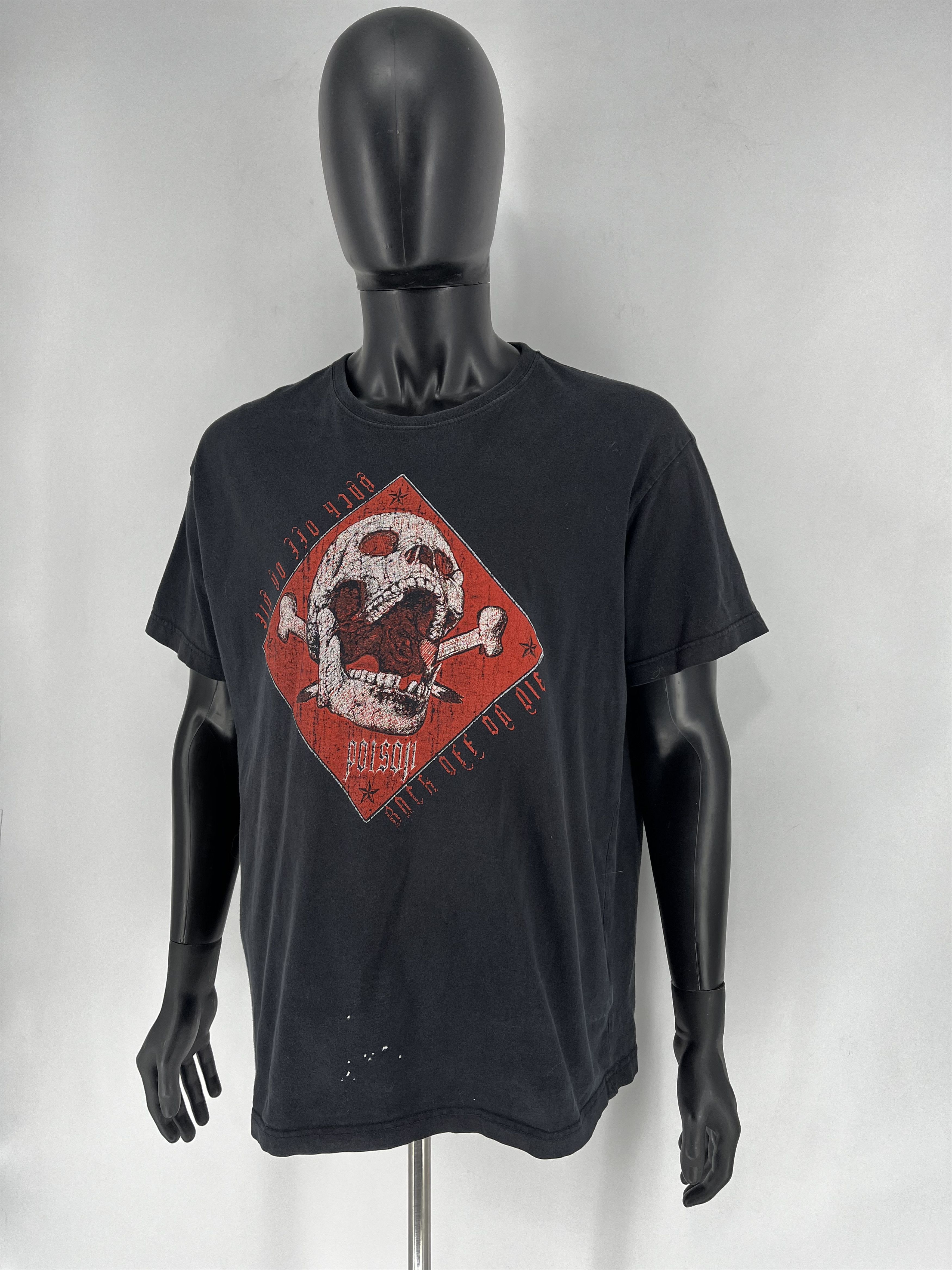 Band Tees × Vintage Y2K Poison American Rock Band Reissue T Shirt Size XXL Size US XXL / EU 58 / 5 - 4 Thumbnail