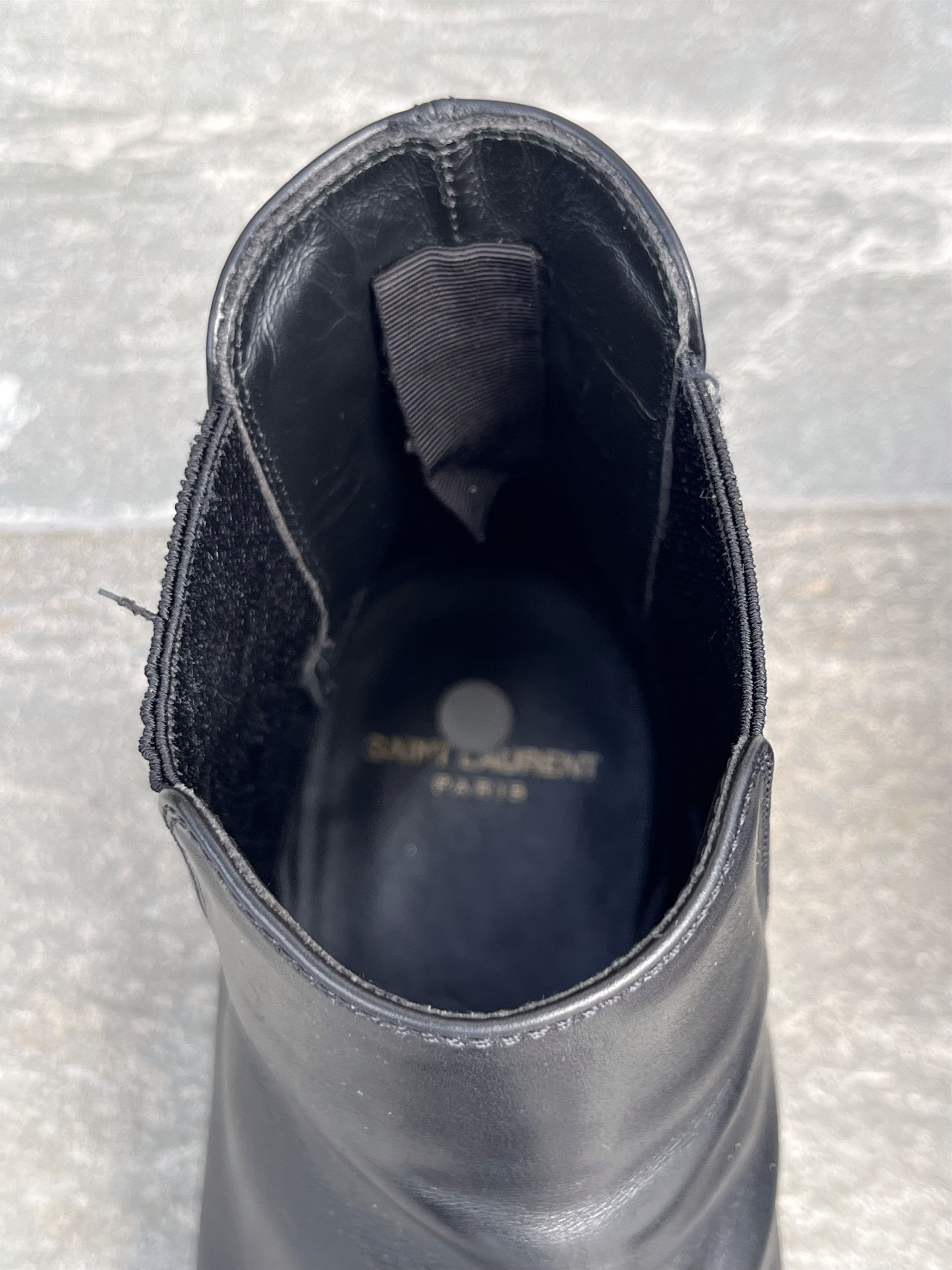 Saint Laurent Paris Saint Laurent Paris Black Leather Chelsea Boots Size US 7 / EU 40 - 6 Thumbnail