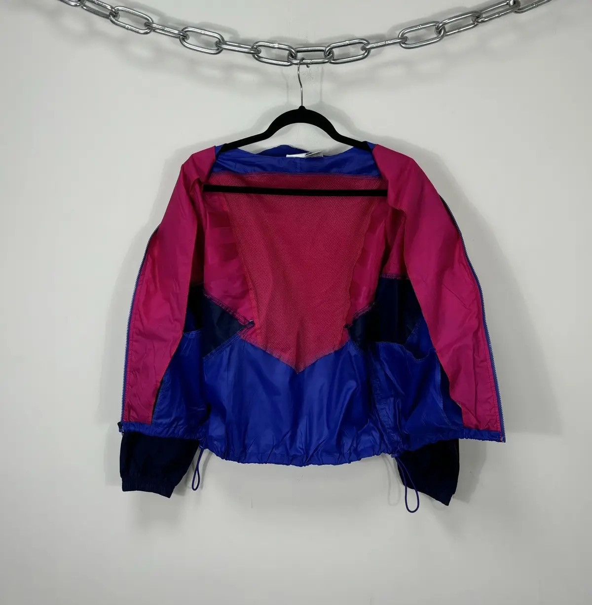 Nike × Vintage Vintage 90s Nike Y2K Full Zip Retro Nylon Track Jacket Size US M / EU 48-50 / 2 - 2 Thumbnail