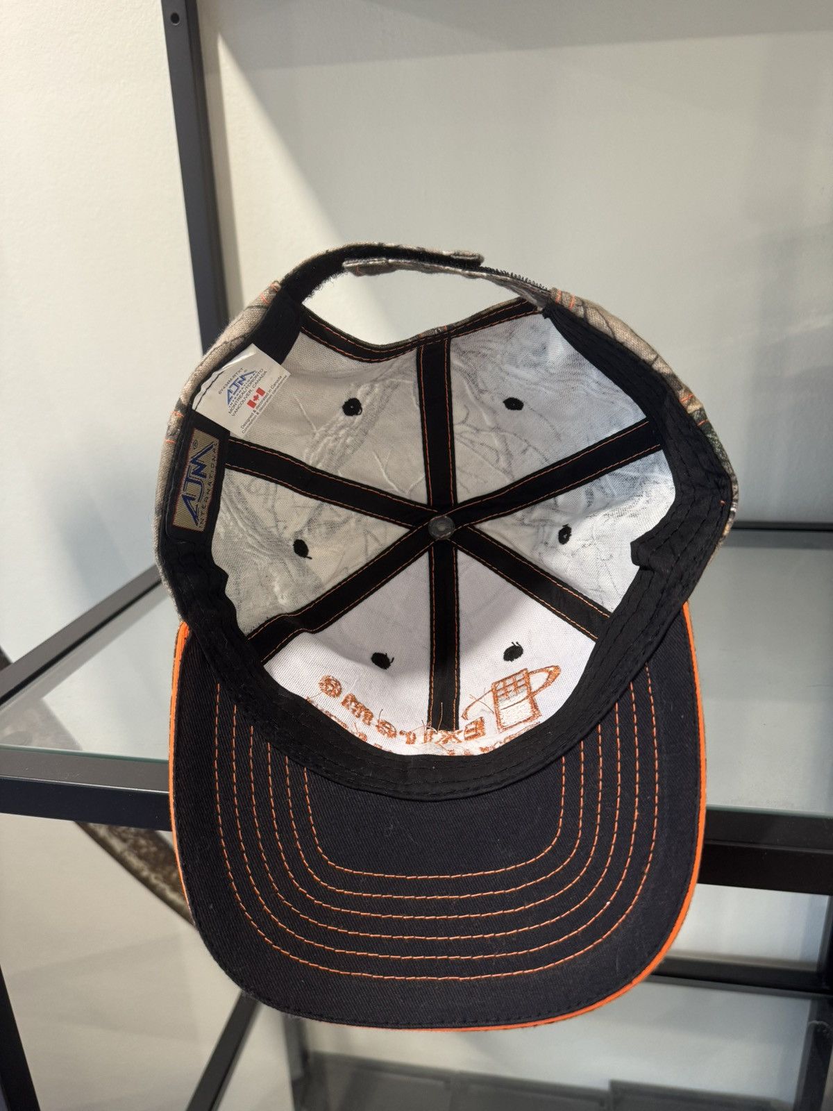 Realtree AJM RealTree Camo Hat Vintage Orange Stich Extreme Window Size ONE SIZE - 3 Thumbnail