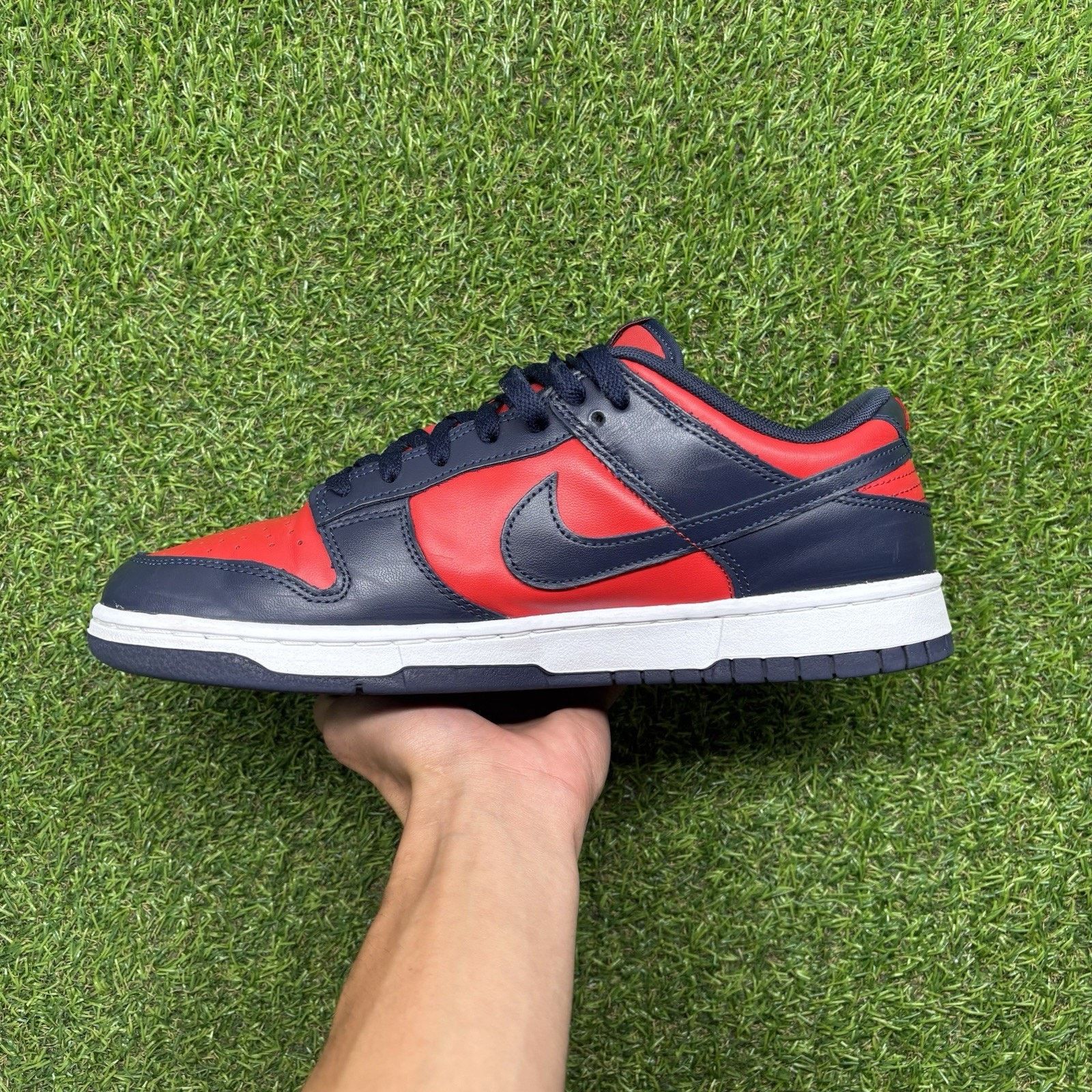 Nike Size 11 - Nike Dunk Retro 2024 Low Navy Red |GOOD CONDITION! Size US 11 / EU 44 - 5 Thumbnail