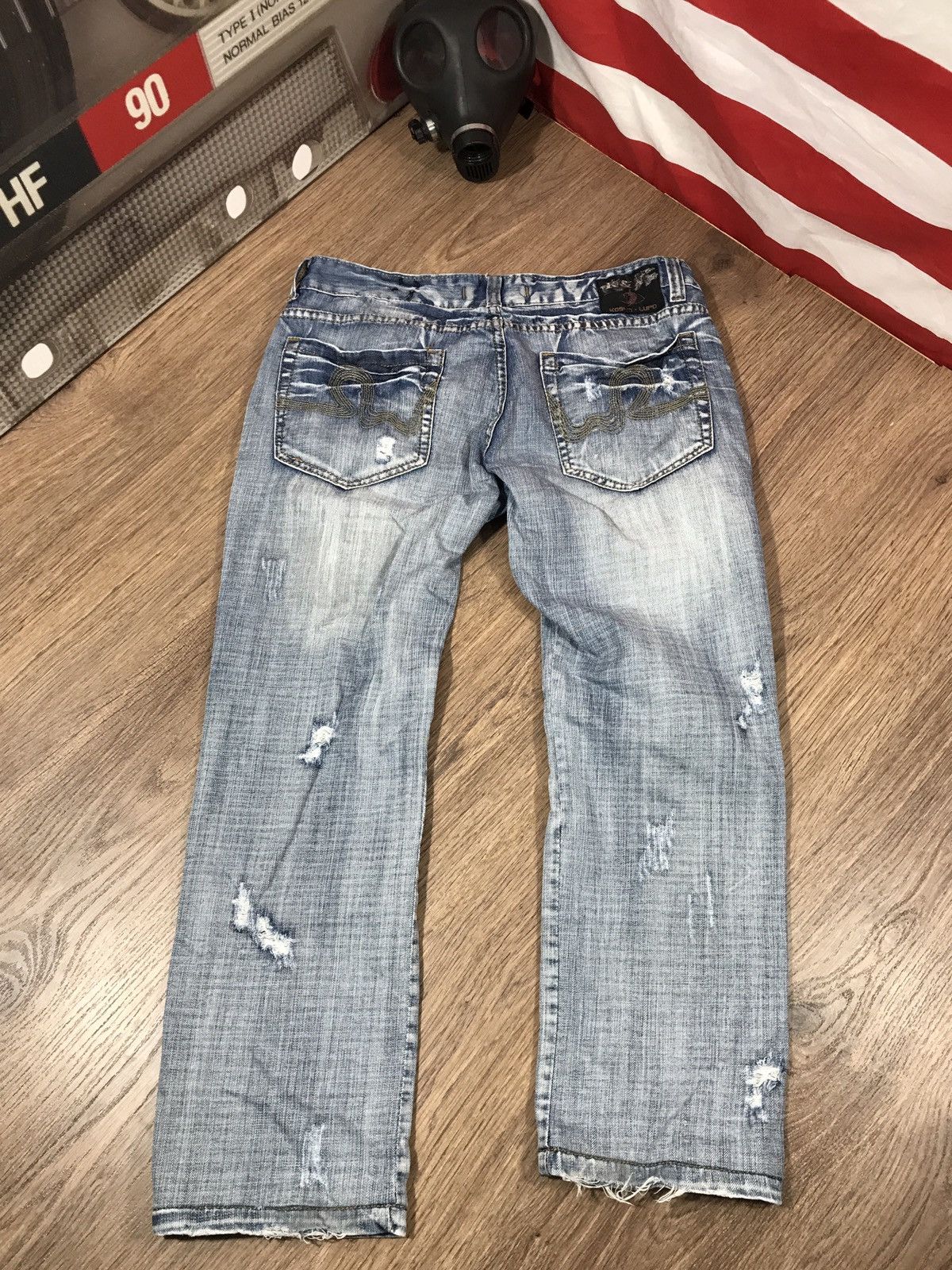 Japanese Brand × Vintage Vintage Distressed Denim Pants Kosmo & Lupo Size 34 Size US 34 / EU 50 - 6 Thumbnail