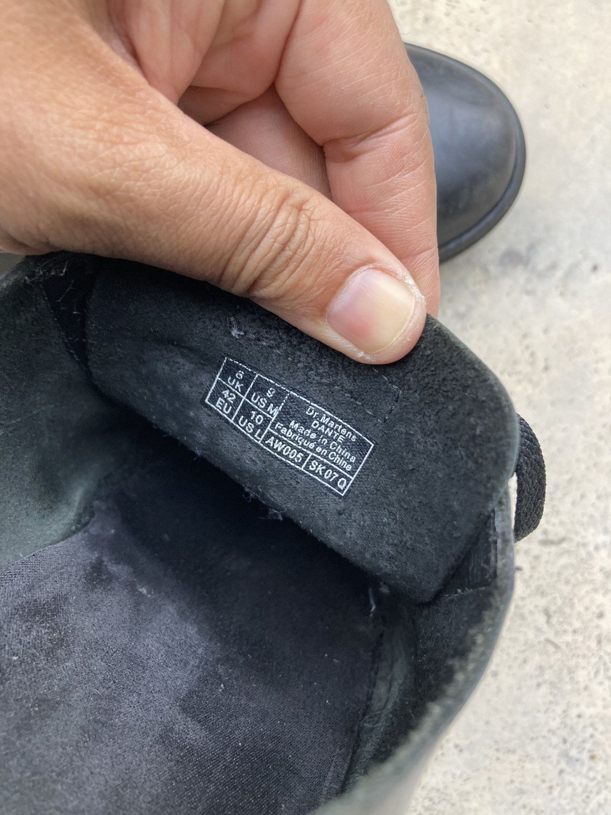 Dr. Martens Worn Dr. Martens Black Dante Shoes Size US 8 / EU 41 - 3 Thumbnail
