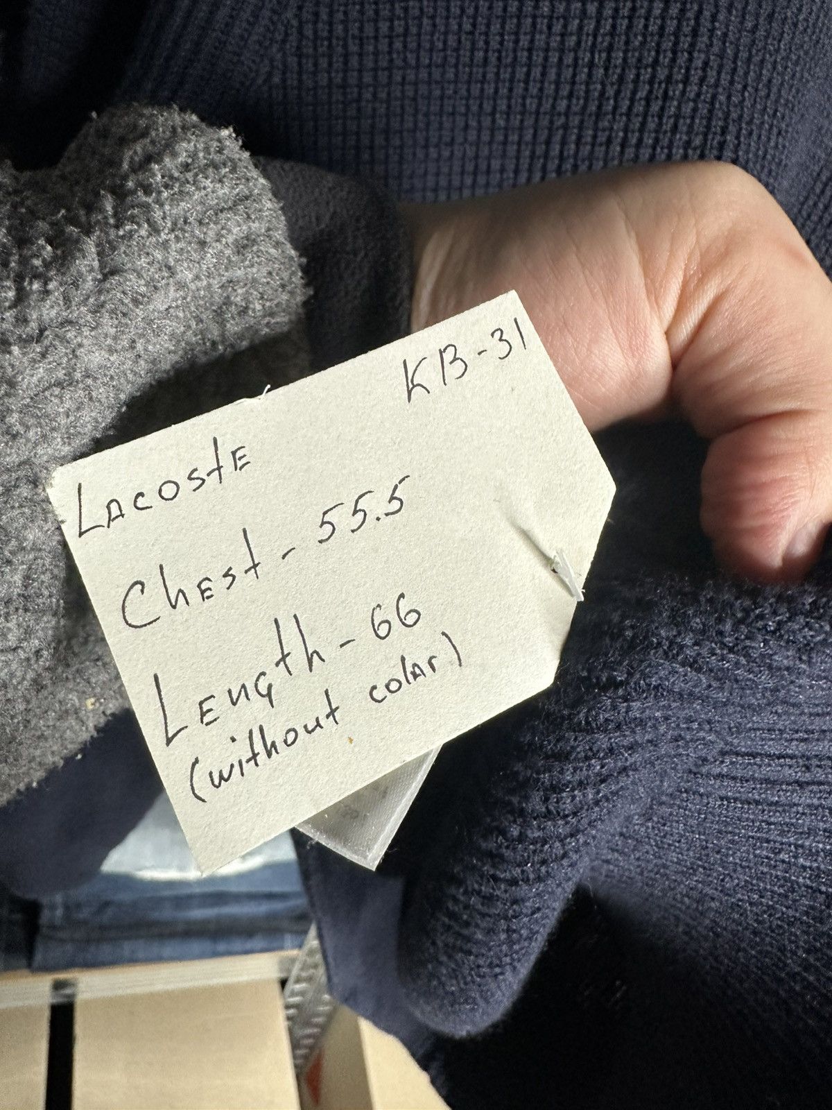 Lacoste Lacoste Wool Cotton Knit Turtleneck Sweater Navy Size M Size US M / EU 48-50 / 2 - 6 Thumbnail