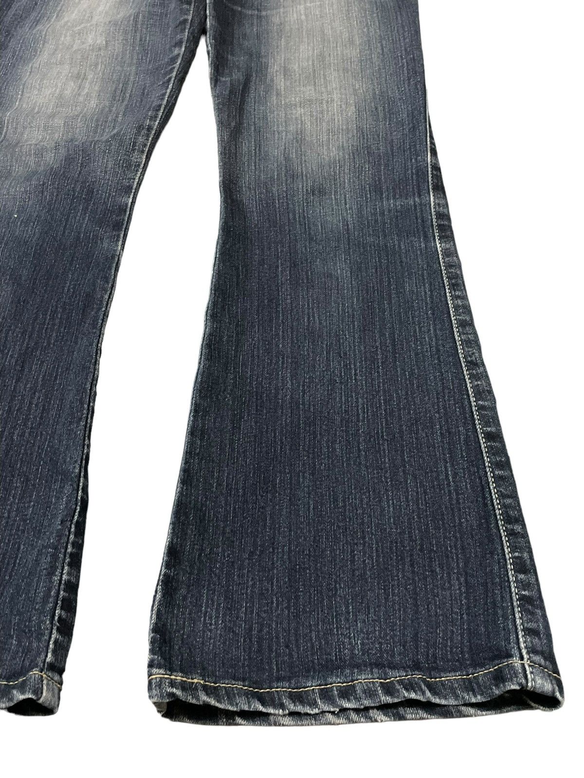 Mizra Jeans Kyoto Vintage Japanese Brand Wide Leg Style Fade Wash Flared Jeans Size 31" - 4 Thumbnail