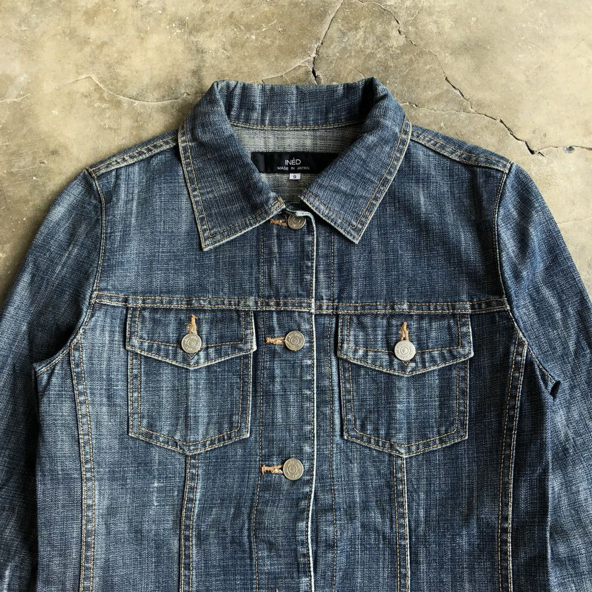 Yohji Yamamoto 🇯🇵 Vintage Ined Japan by Yohji Yamamoto Cropped Denim Jacket Size US XS / EU 42 / 0 - 2 Thumbnail