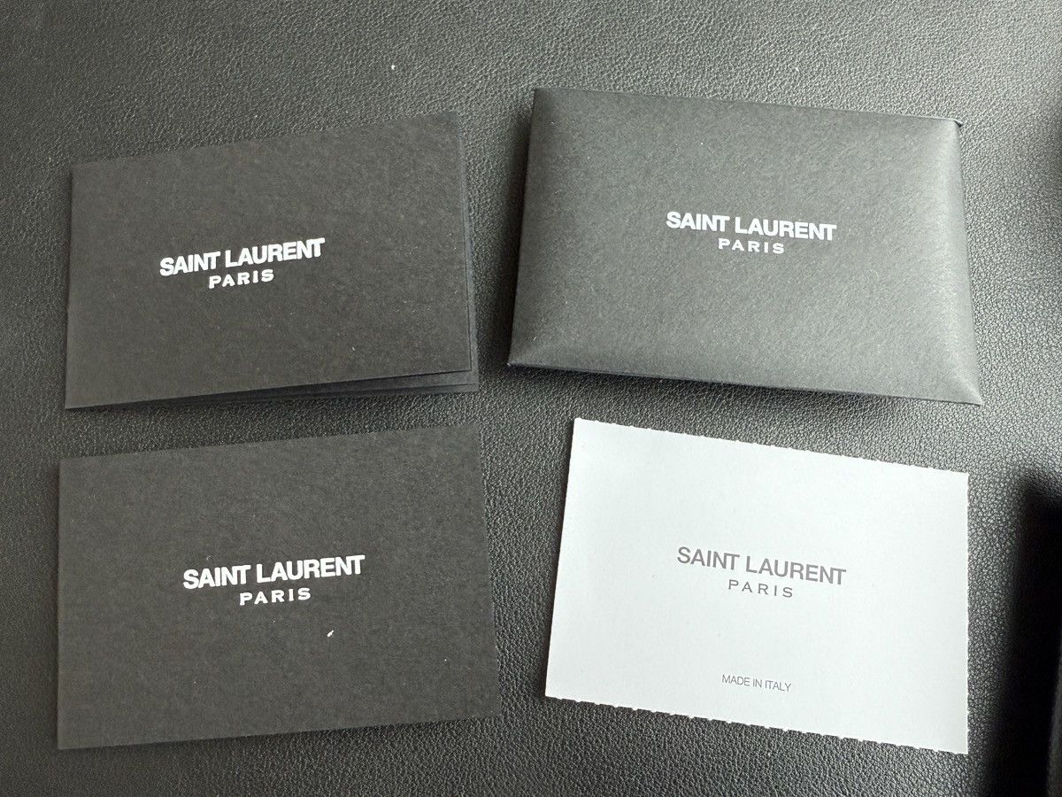 Saint Laurent Paris Saint Laurent Bill Clip Bifold Wallet Black Size ONE SIZE - 3 Thumbnail