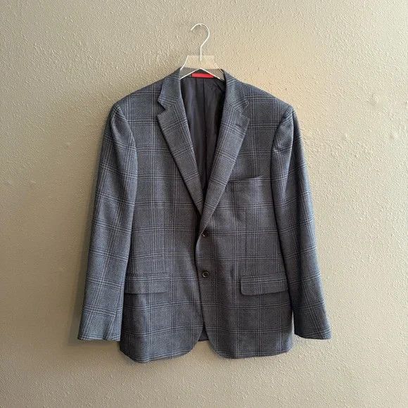 Isaia ISAIA 100% Wool Plaid Sports Coat Size 44 R Size 44R - 2 Thumbnail